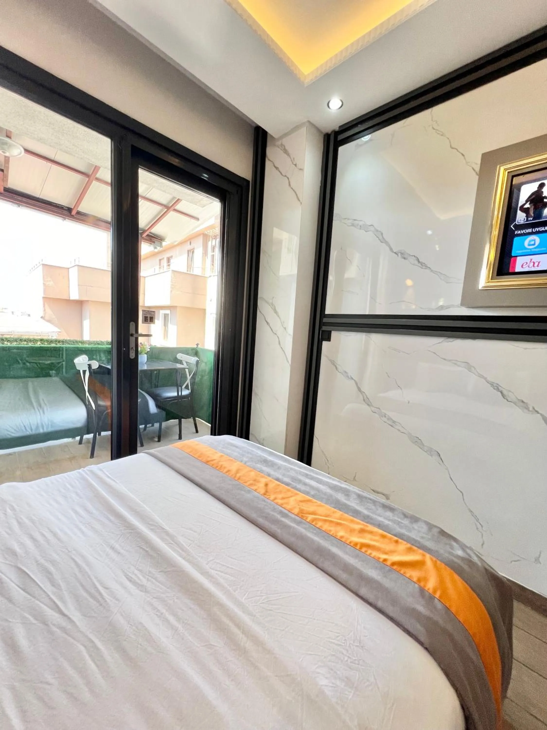 Bed in Taksim Larissa hotel suites
