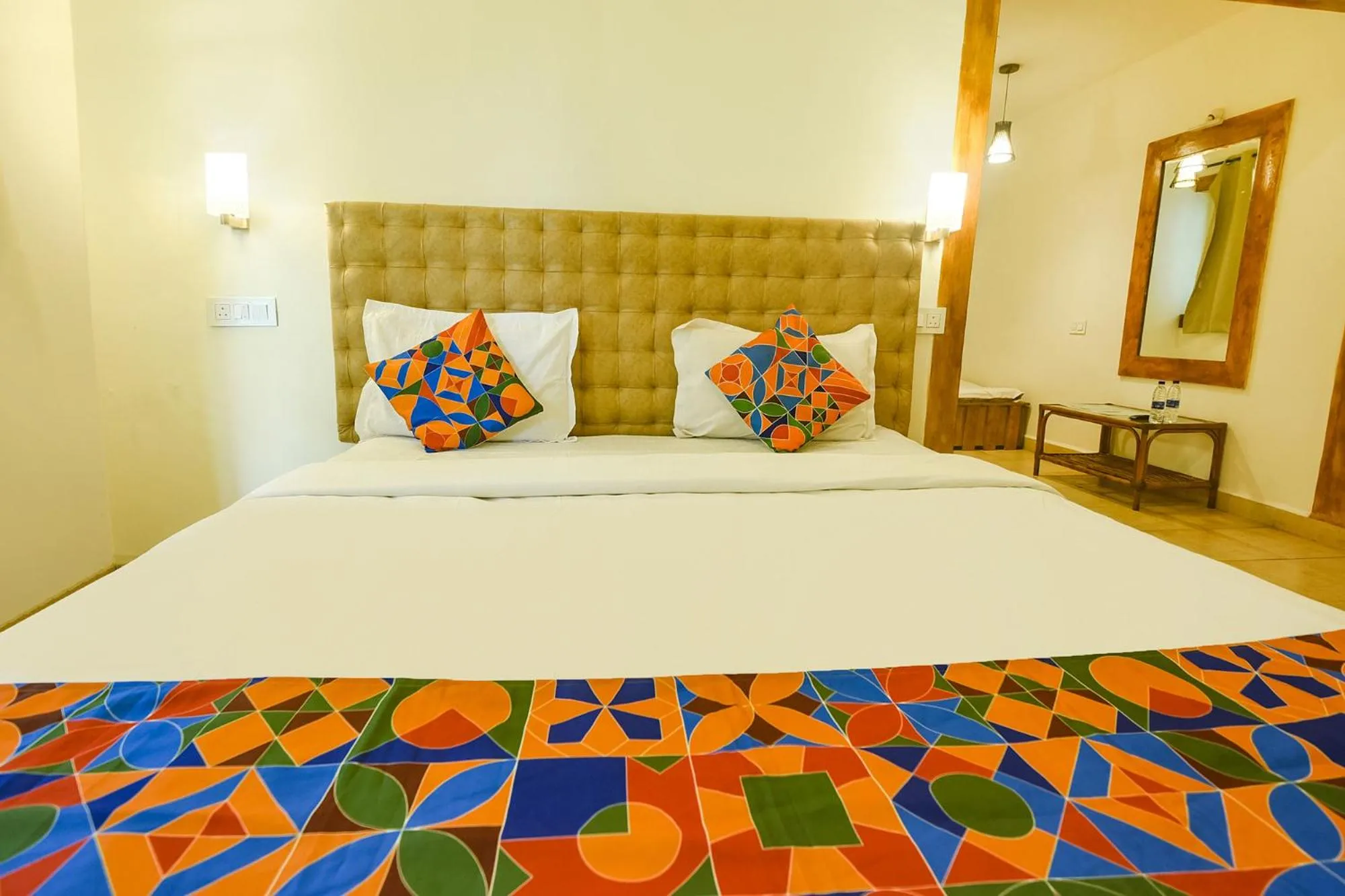 Bed in FabHotel Grand Royal Palms - Nr Benaulim Beach
