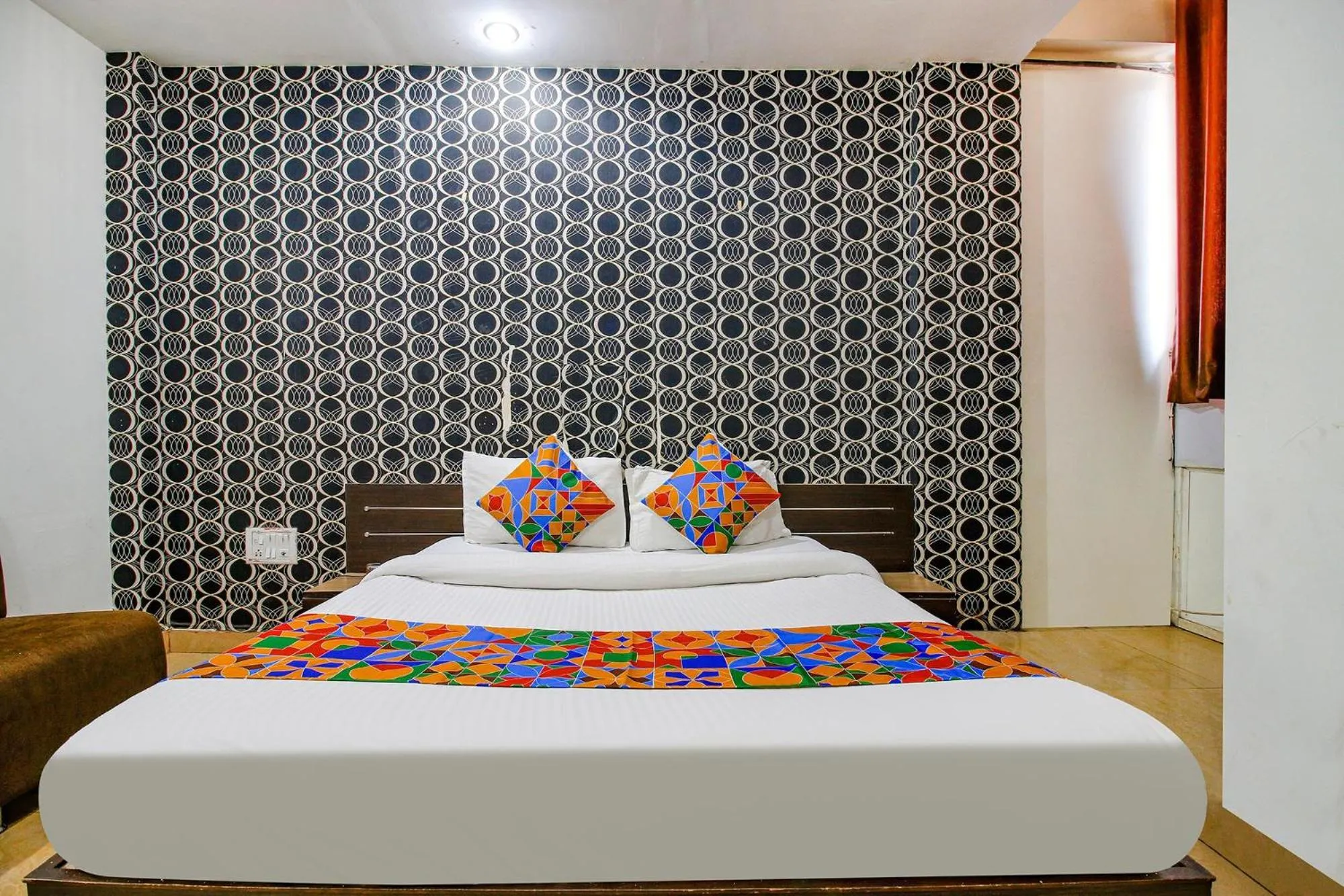 Bed in FabHotel Surbhi