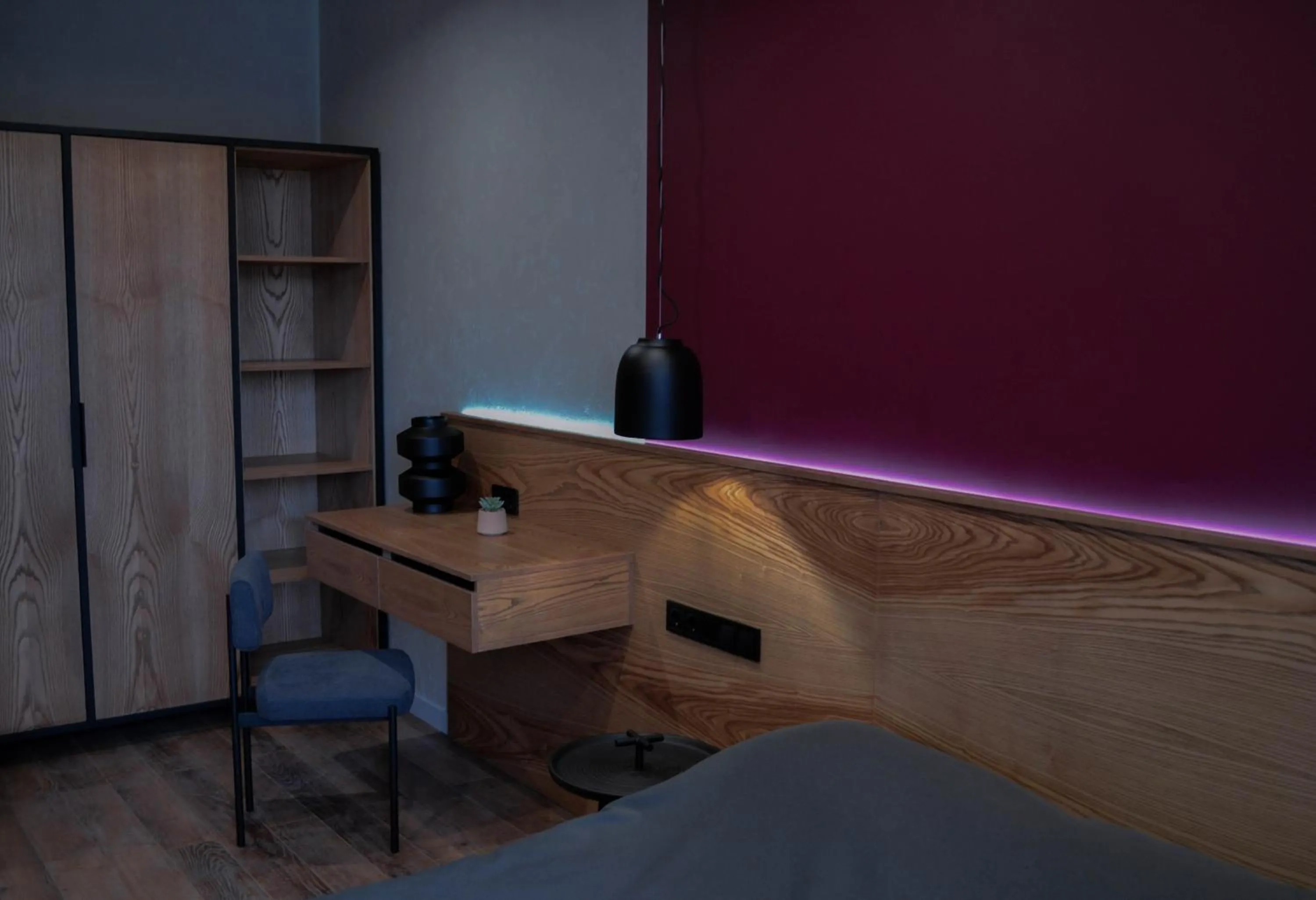 Bedroom in Kostjukowski apartments Nekrasova 45a