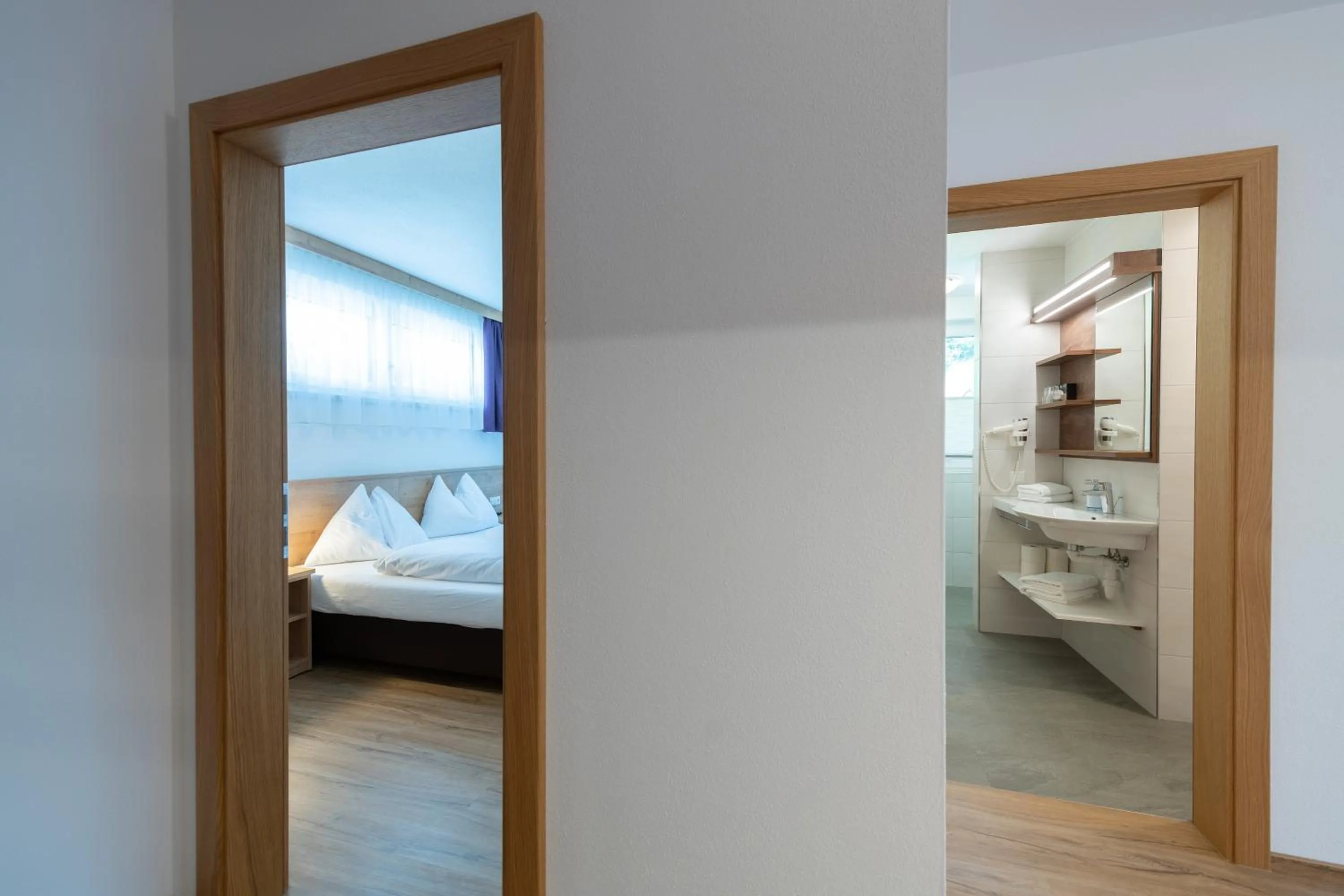 Bed in Hotel-Pension Egger