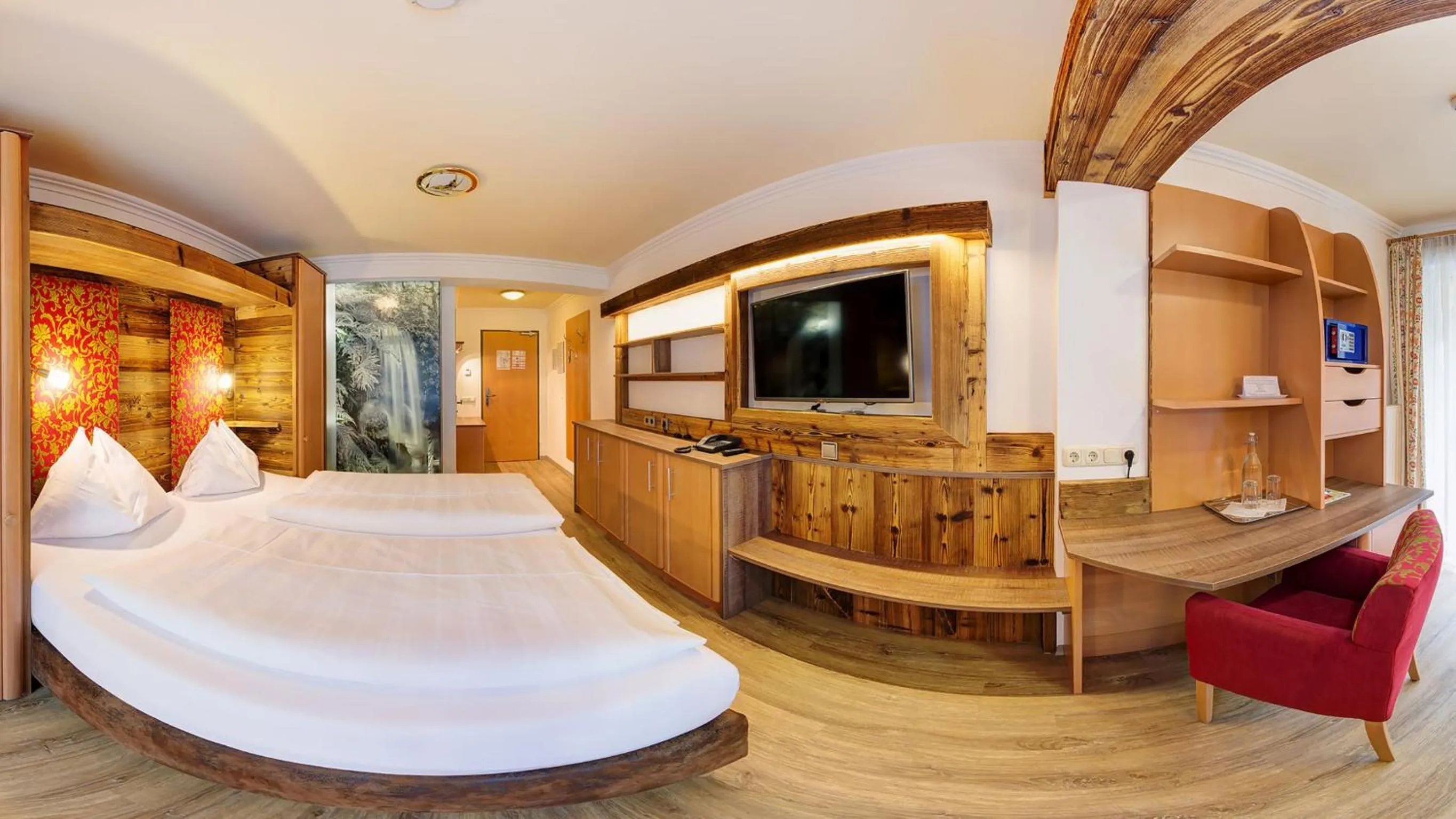 Bedroom, Bed in Hotel-Pension Egger