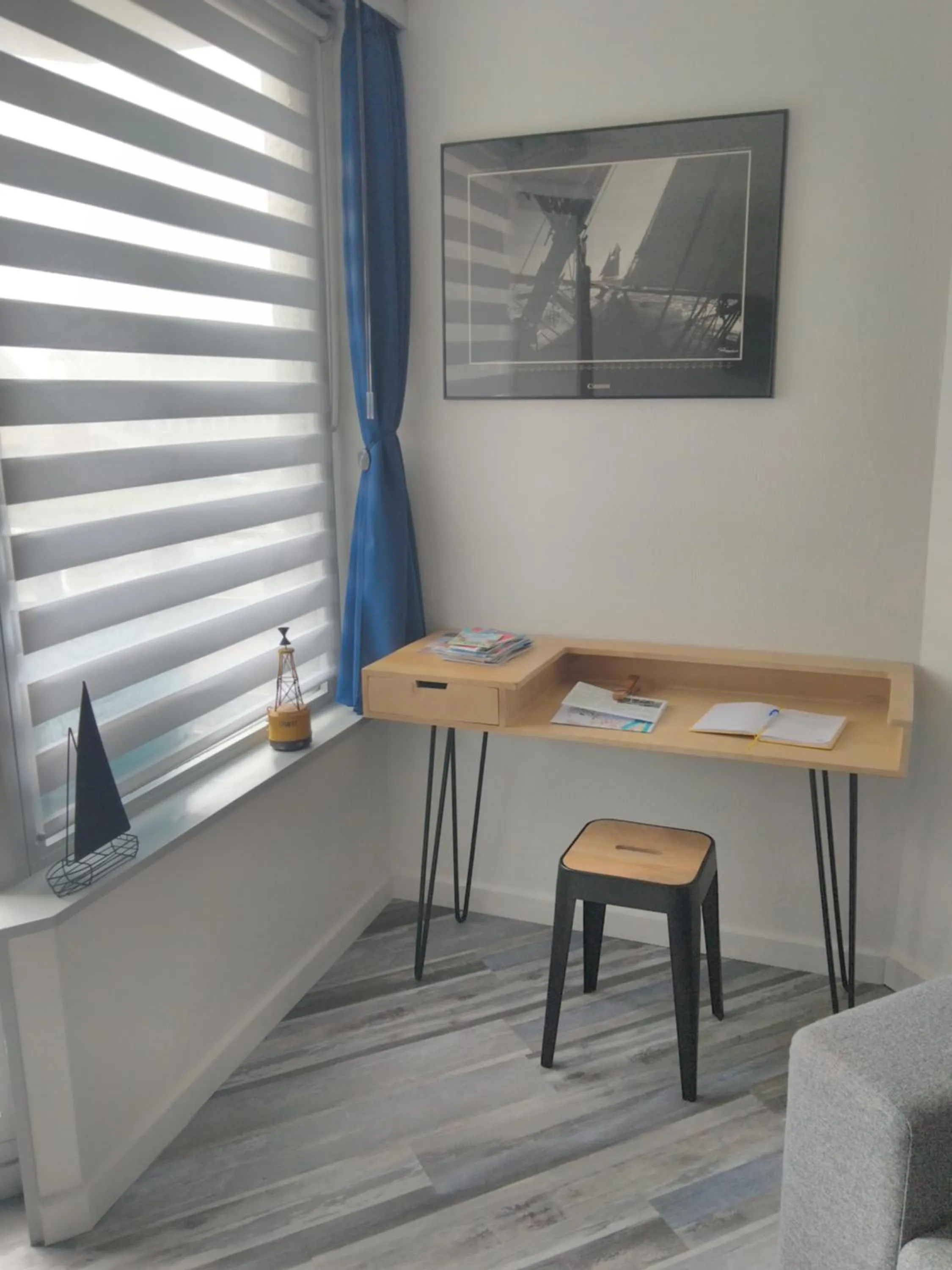 Seating area in Studio Deauville-Les Marinas,vue mer et bassin
