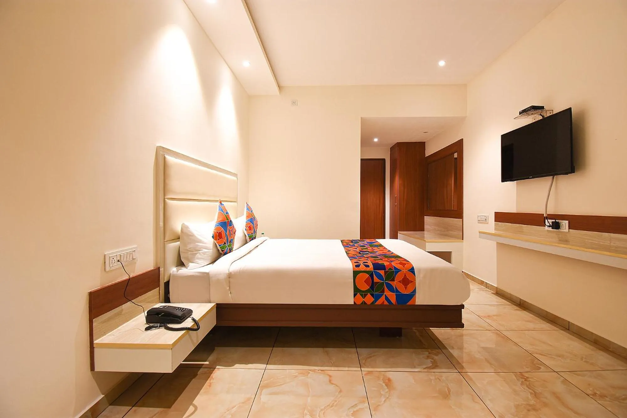 Bedroom, Bed in FabHotel High Rise - Marathalli