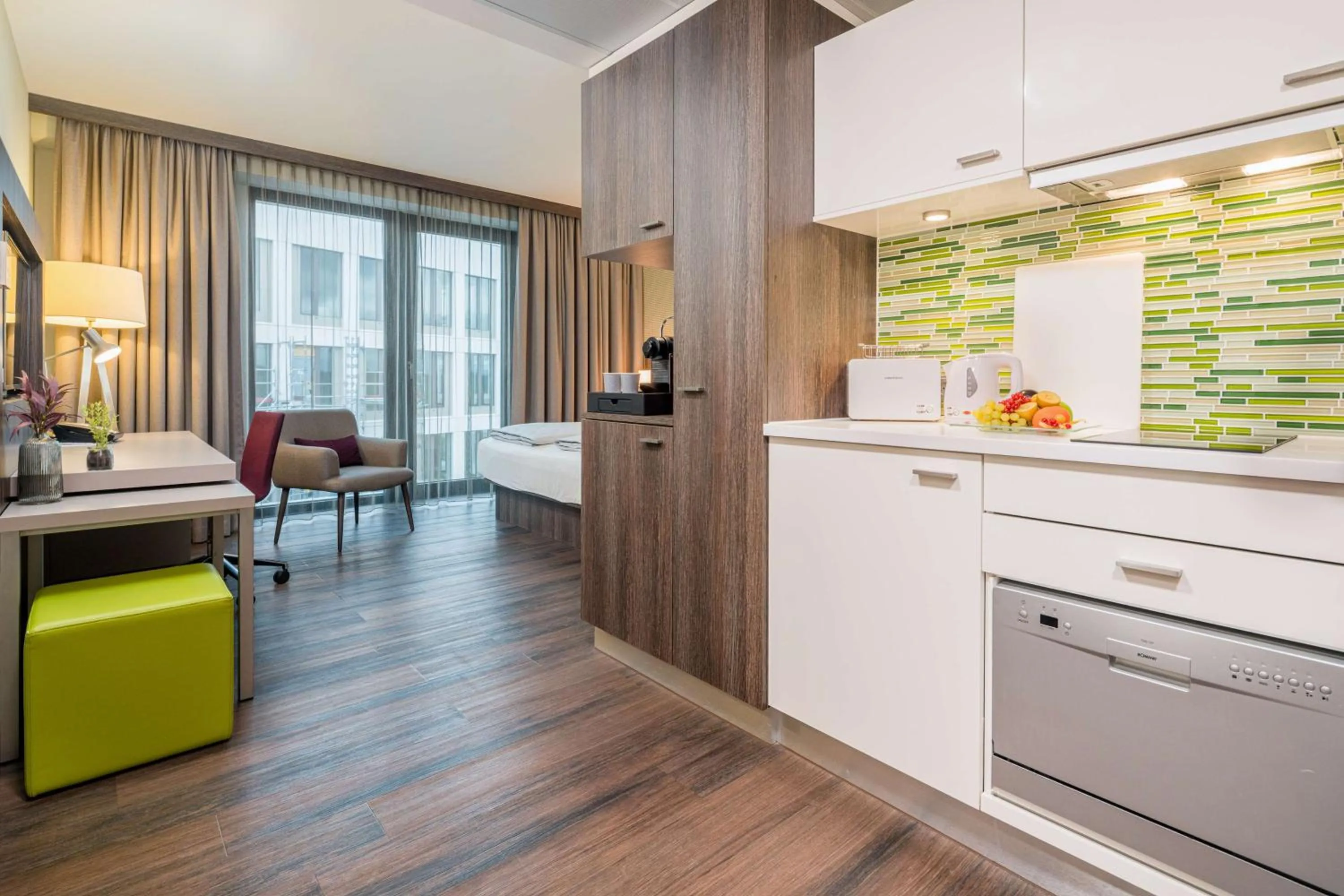 Kitchen or kitchenette in Best Western Hotel Airport Frankfurt