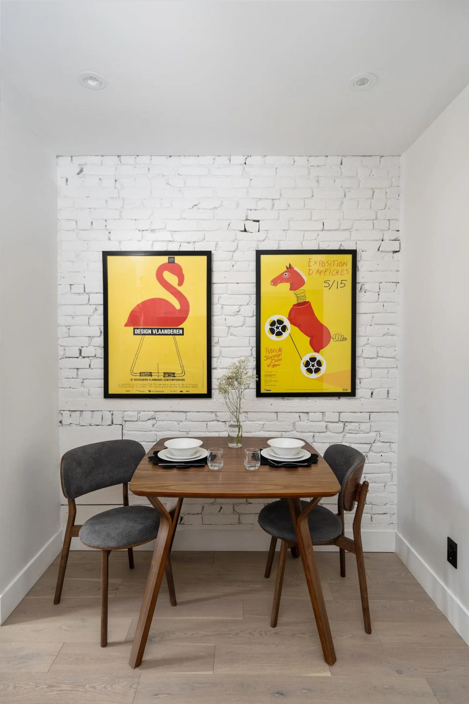 Dining area in François-Denis Apartments