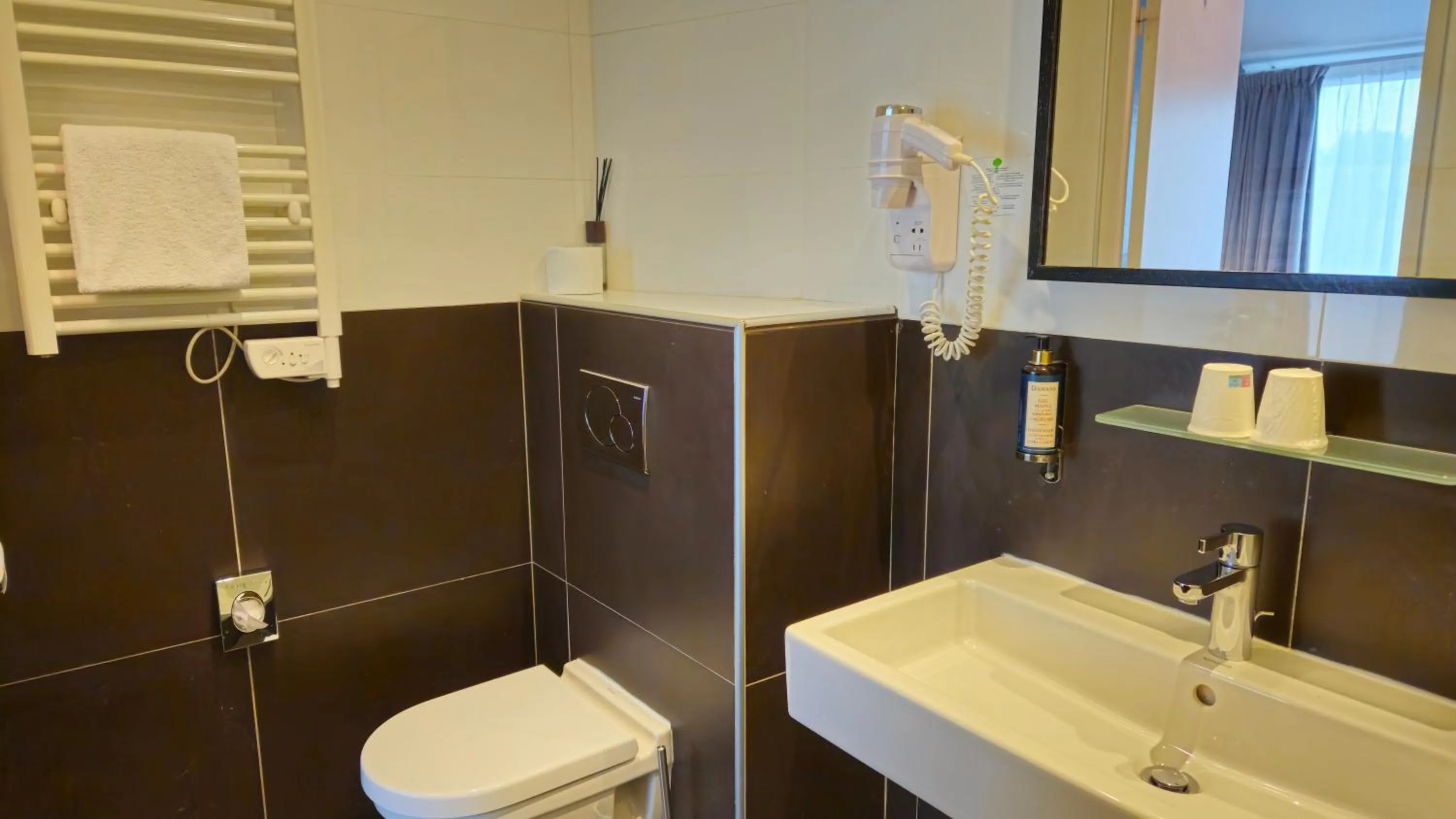 Shower in Best Western Hotel Acadie Paris Nord Villepinte