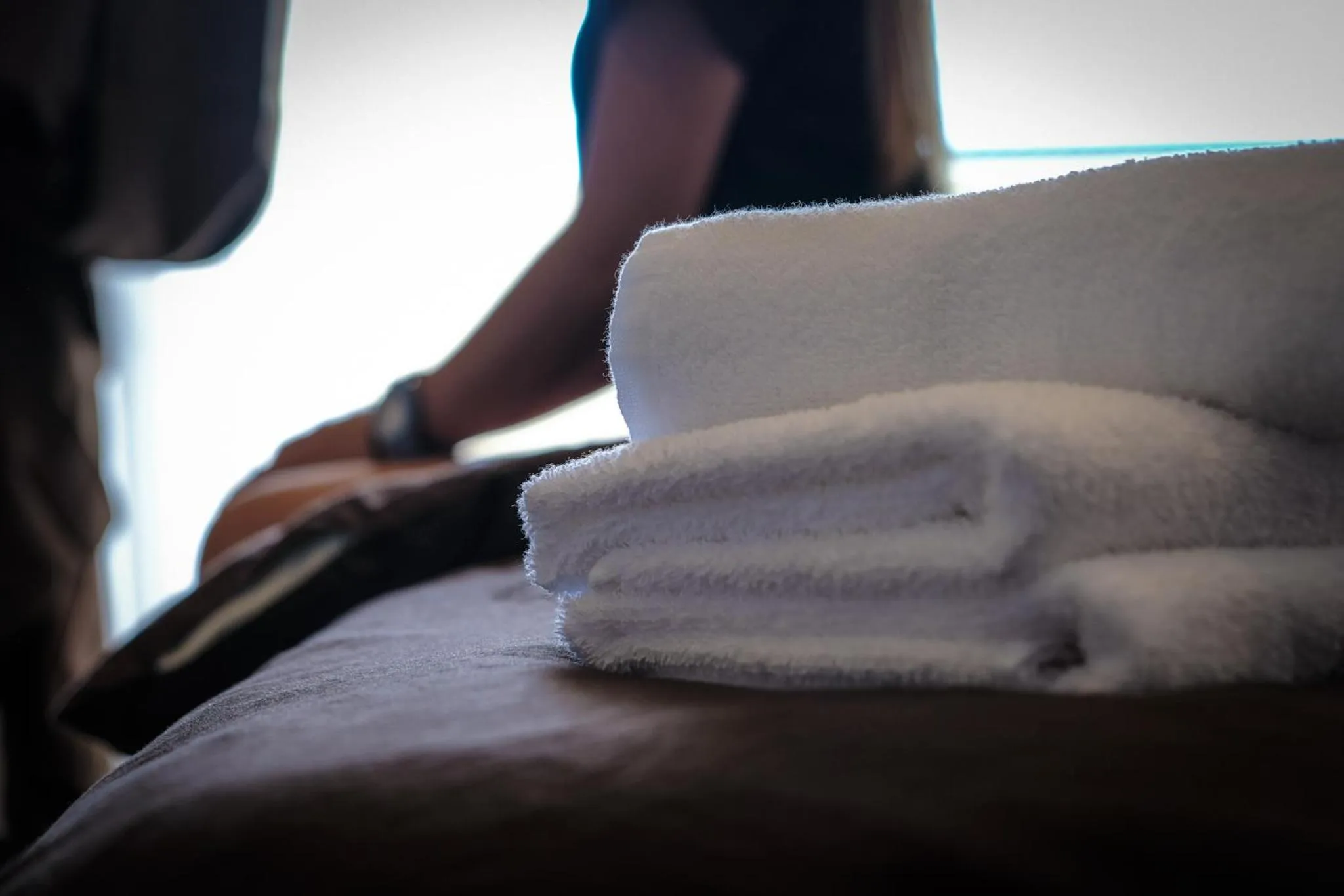 towels in Blue Entrance