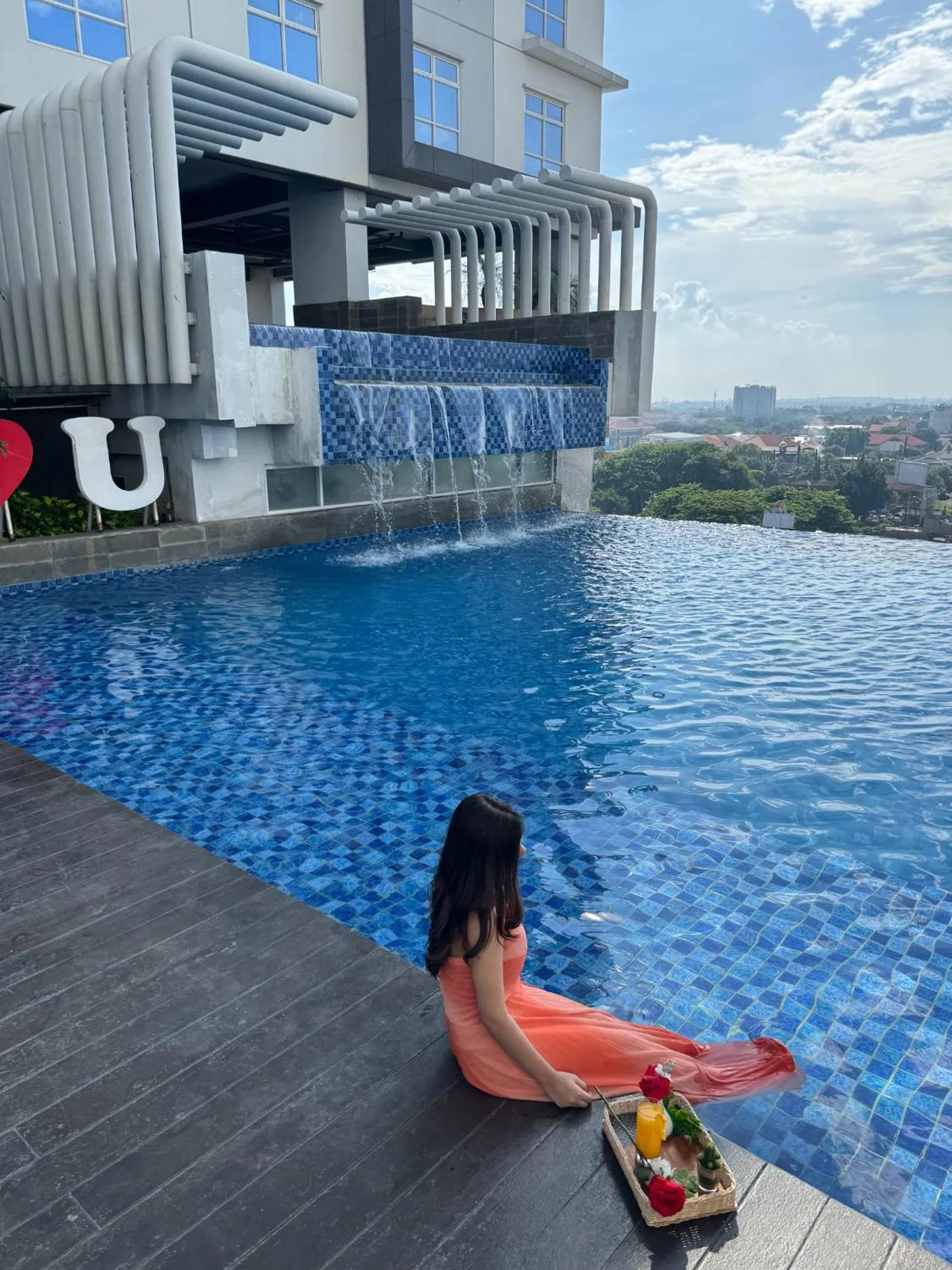 Pool view in BeSS Mansion Hotel Surabaya