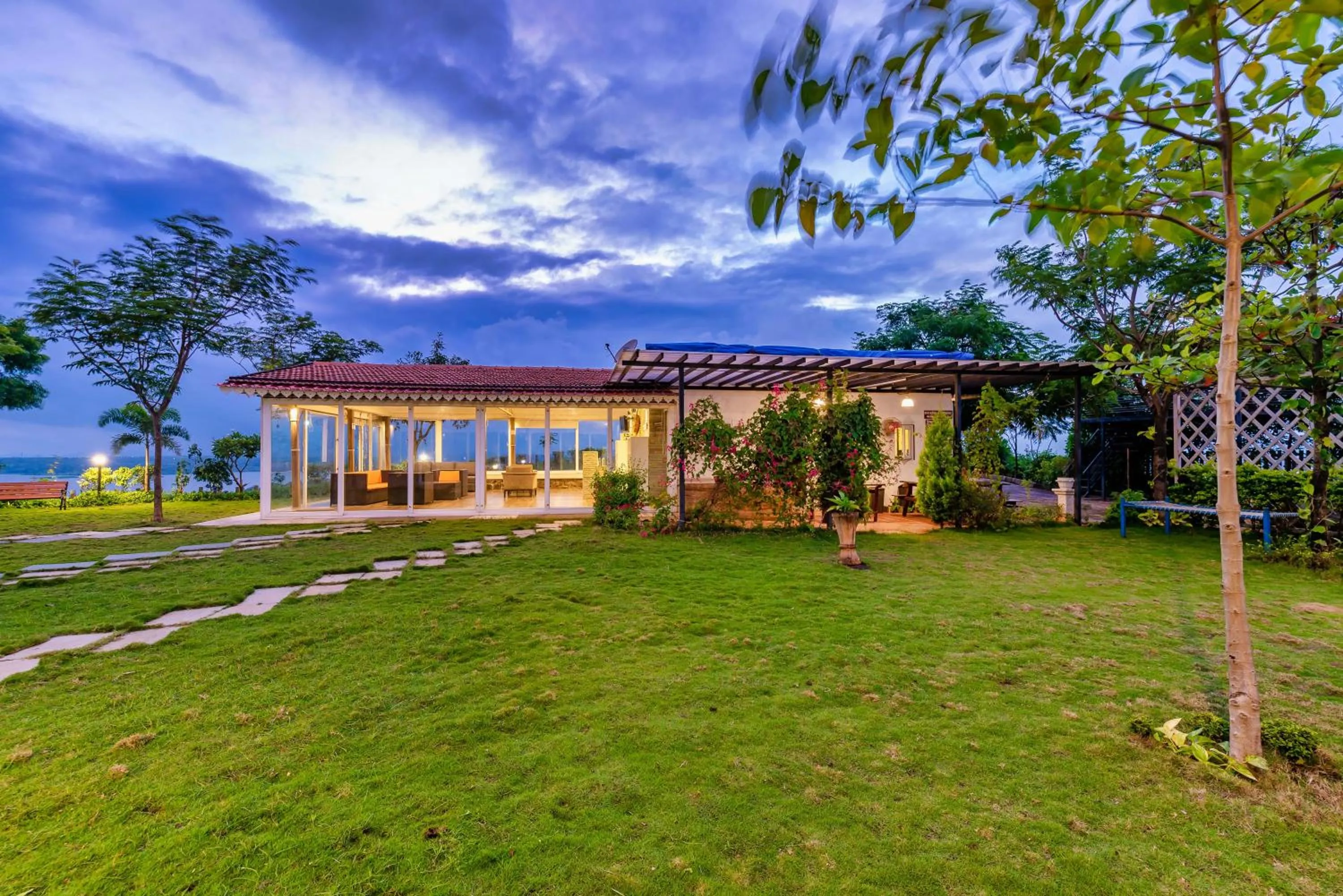 Property building in SaffronStays Le Soil, Igatpuri - pet-friendly villa with viewing deck for panoramic views