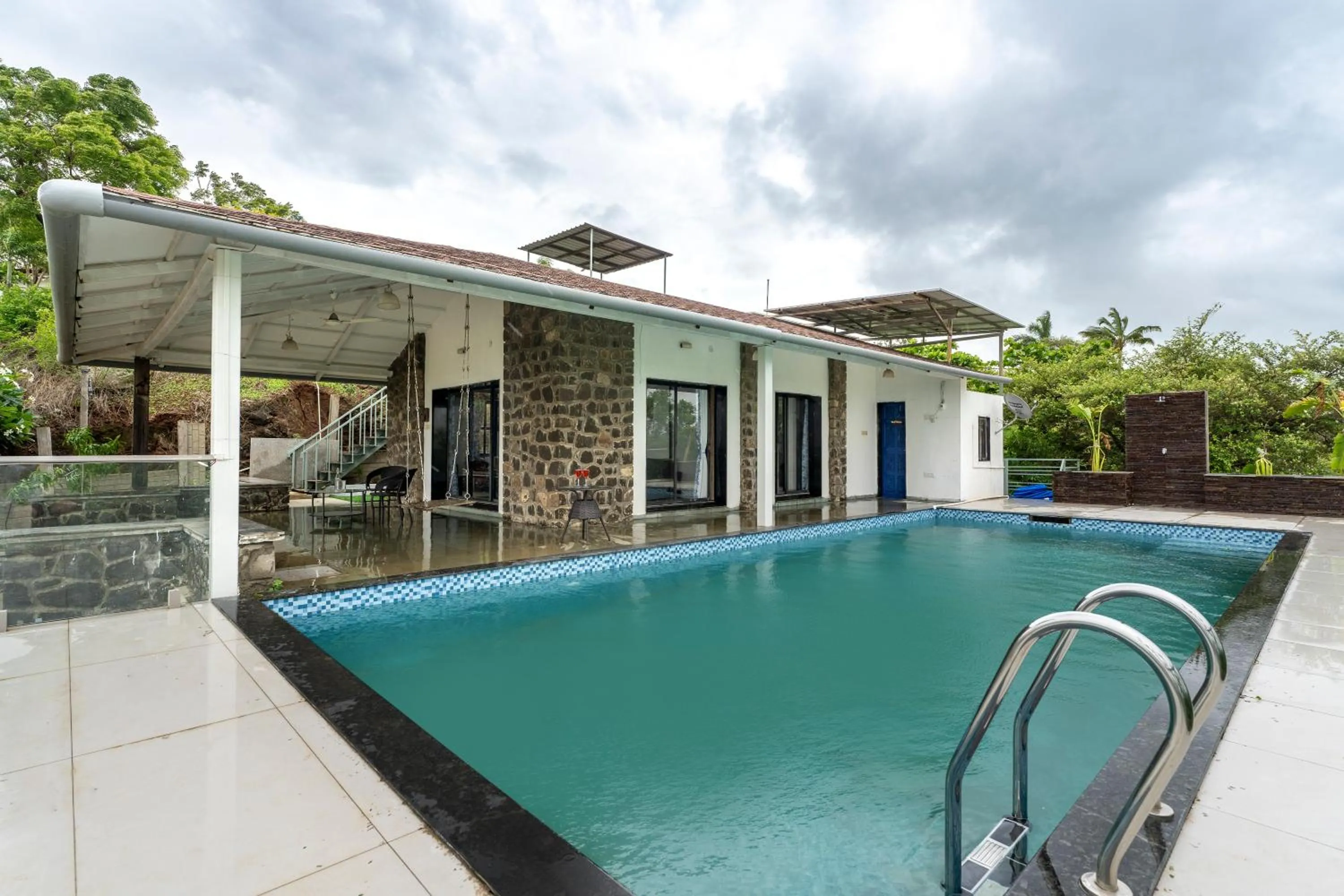 Property building in SaffronStays Le Soil, Igatpuri - pet-friendly villa with viewing deck for panoramic views