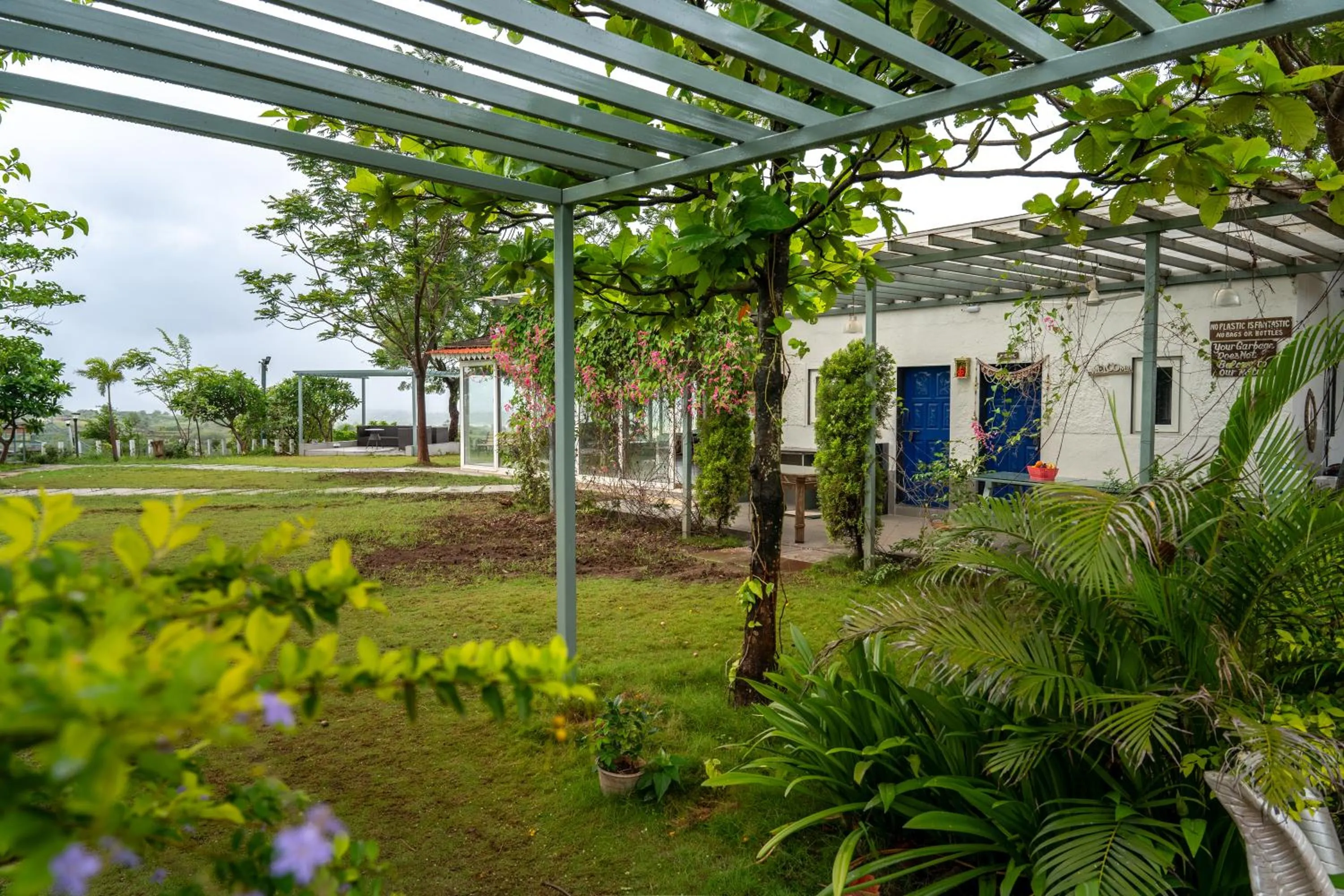 Property building in SaffronStays Le Soil, Igatpuri - pet-friendly villa with viewing deck for panoramic views