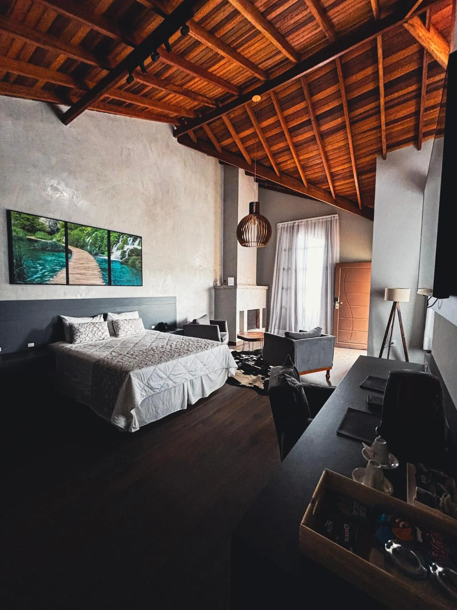 Bed in Hotel Chalés Capitanias