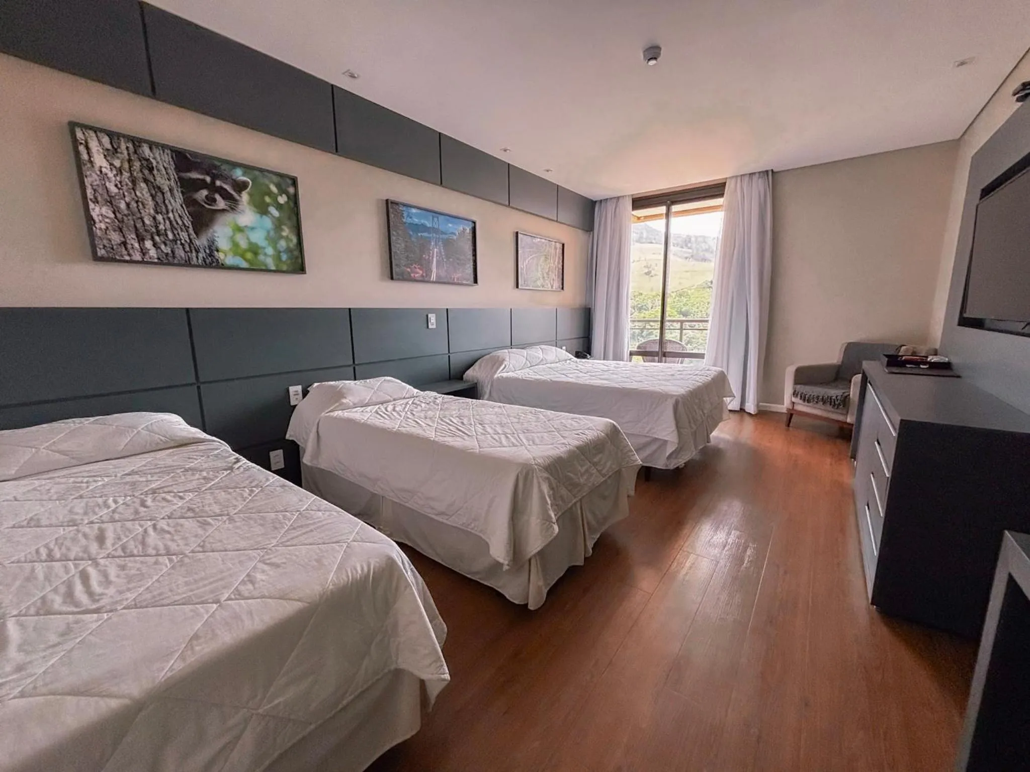 Bed in Hotel Chalés Capitanias