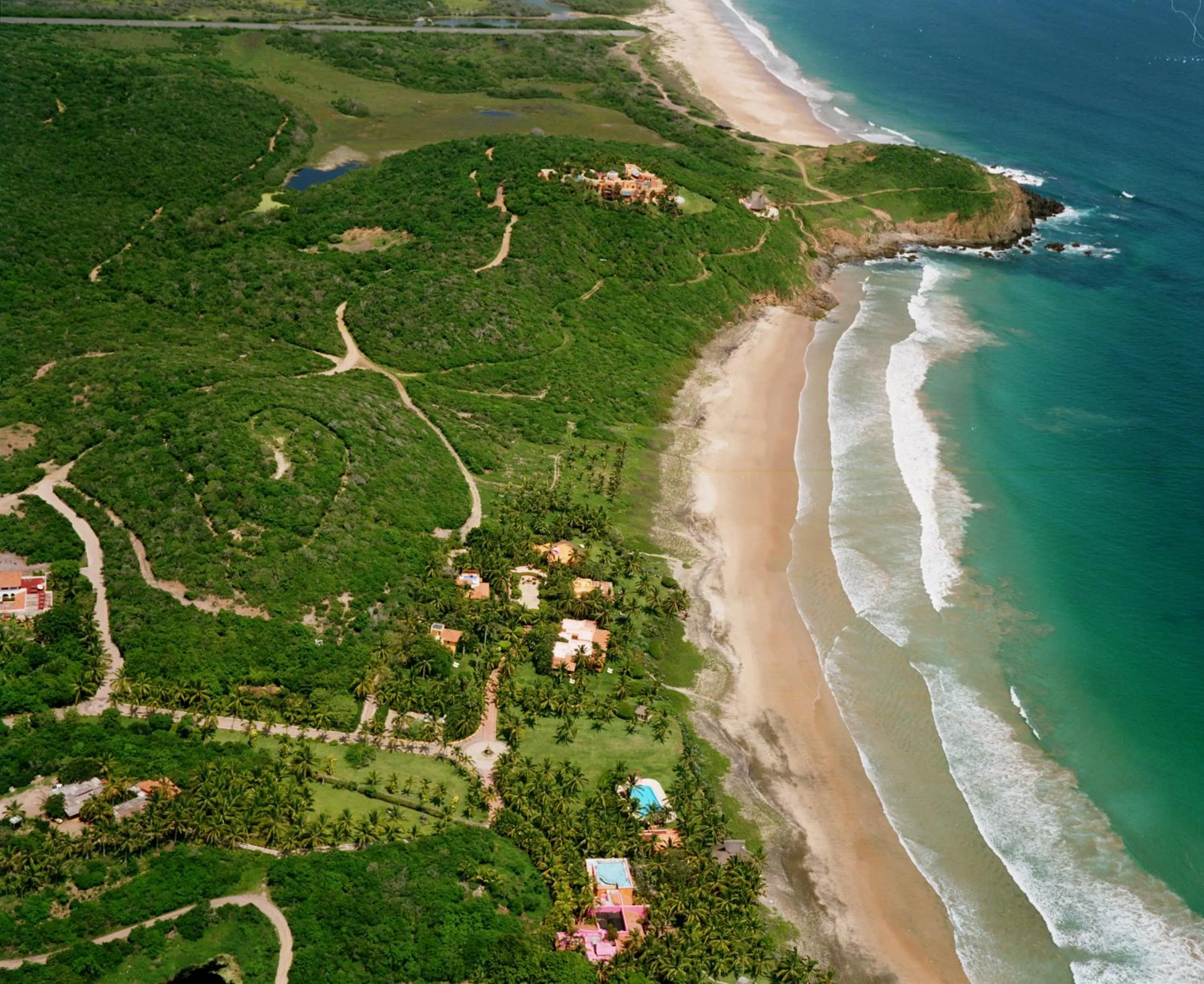 Bird's eye view in Las Alamandas