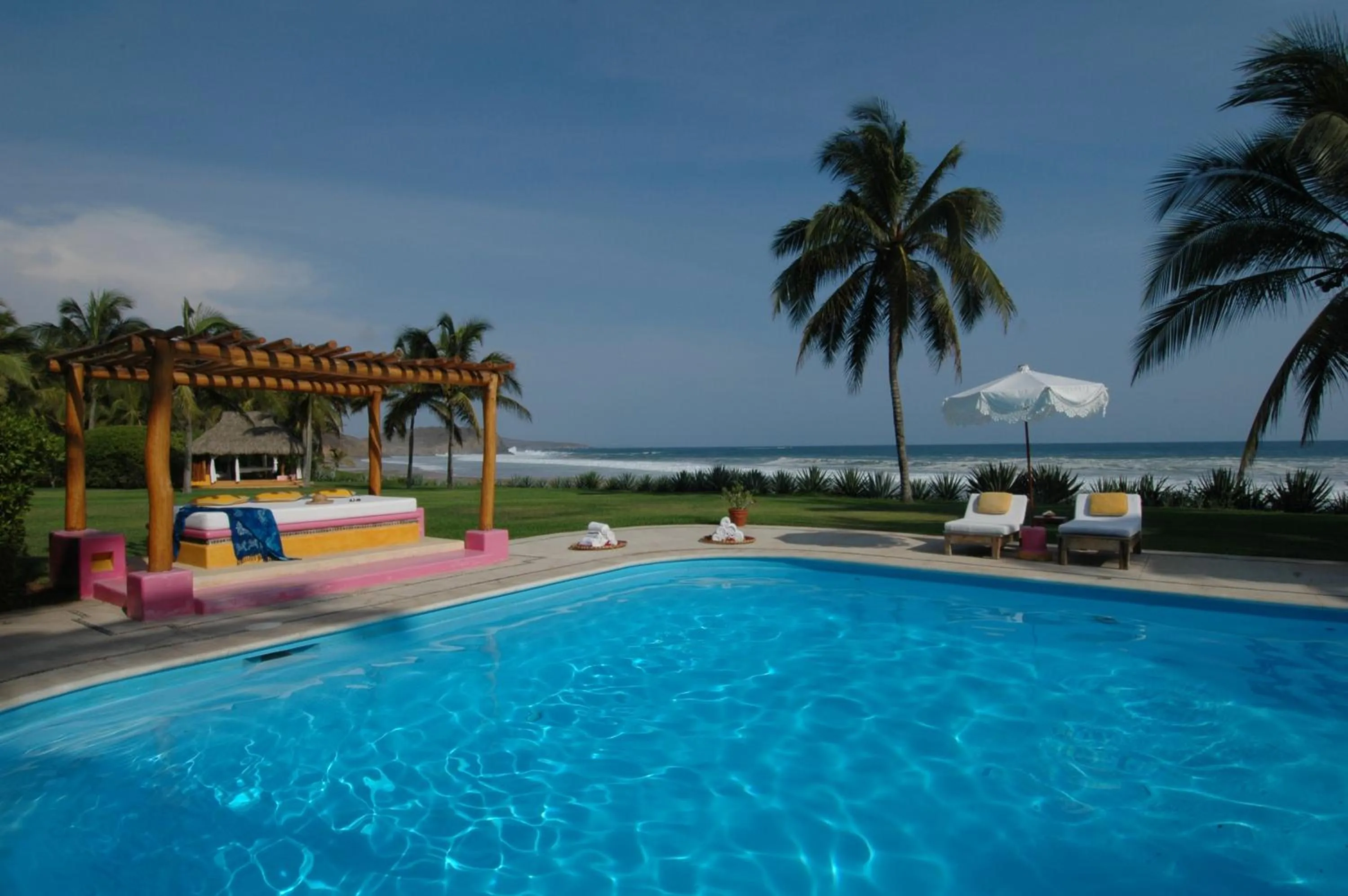 Pool view in Las Alamandas