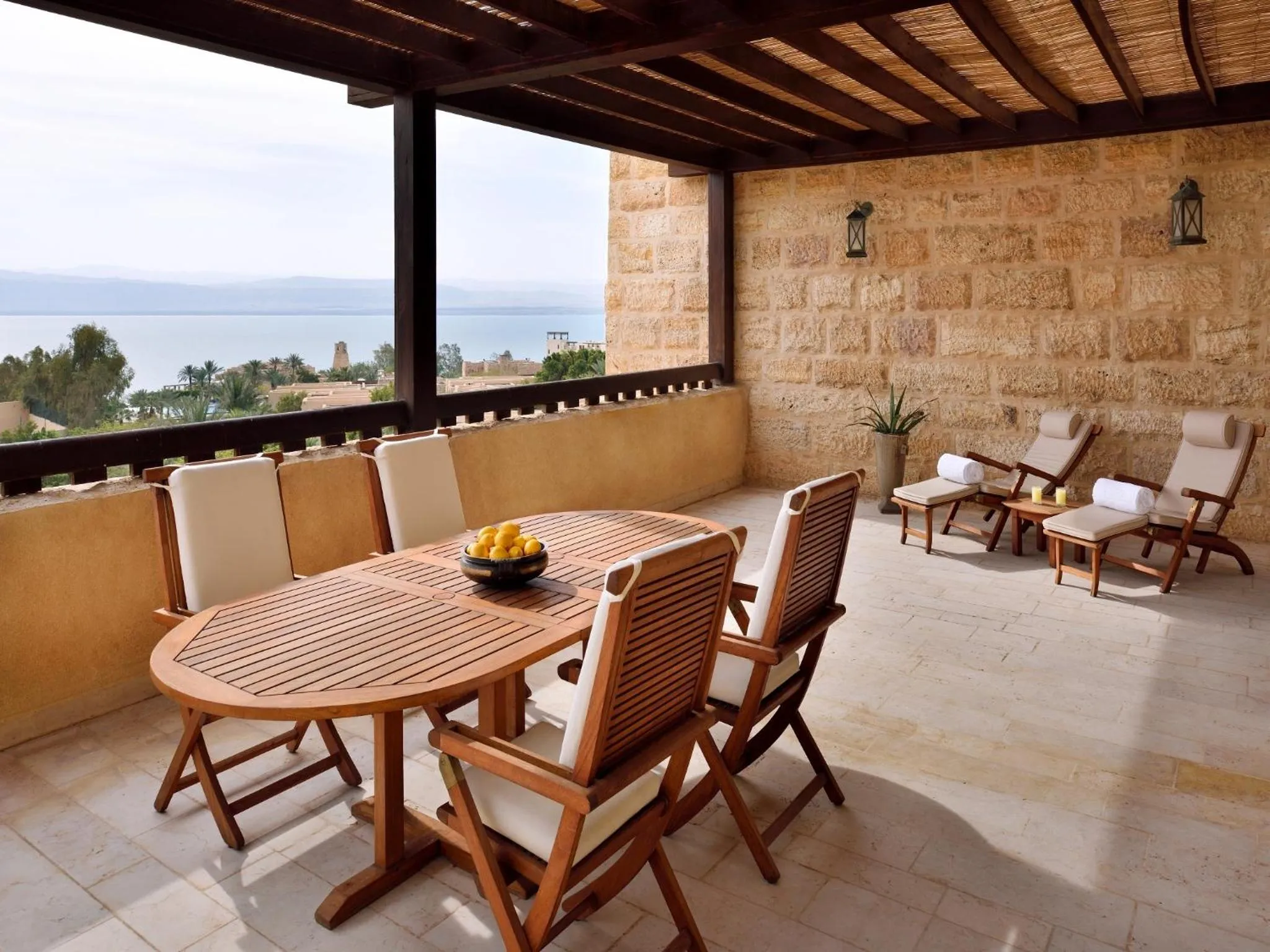 Patio in Mövenpick Resort & Spa Dead Sea