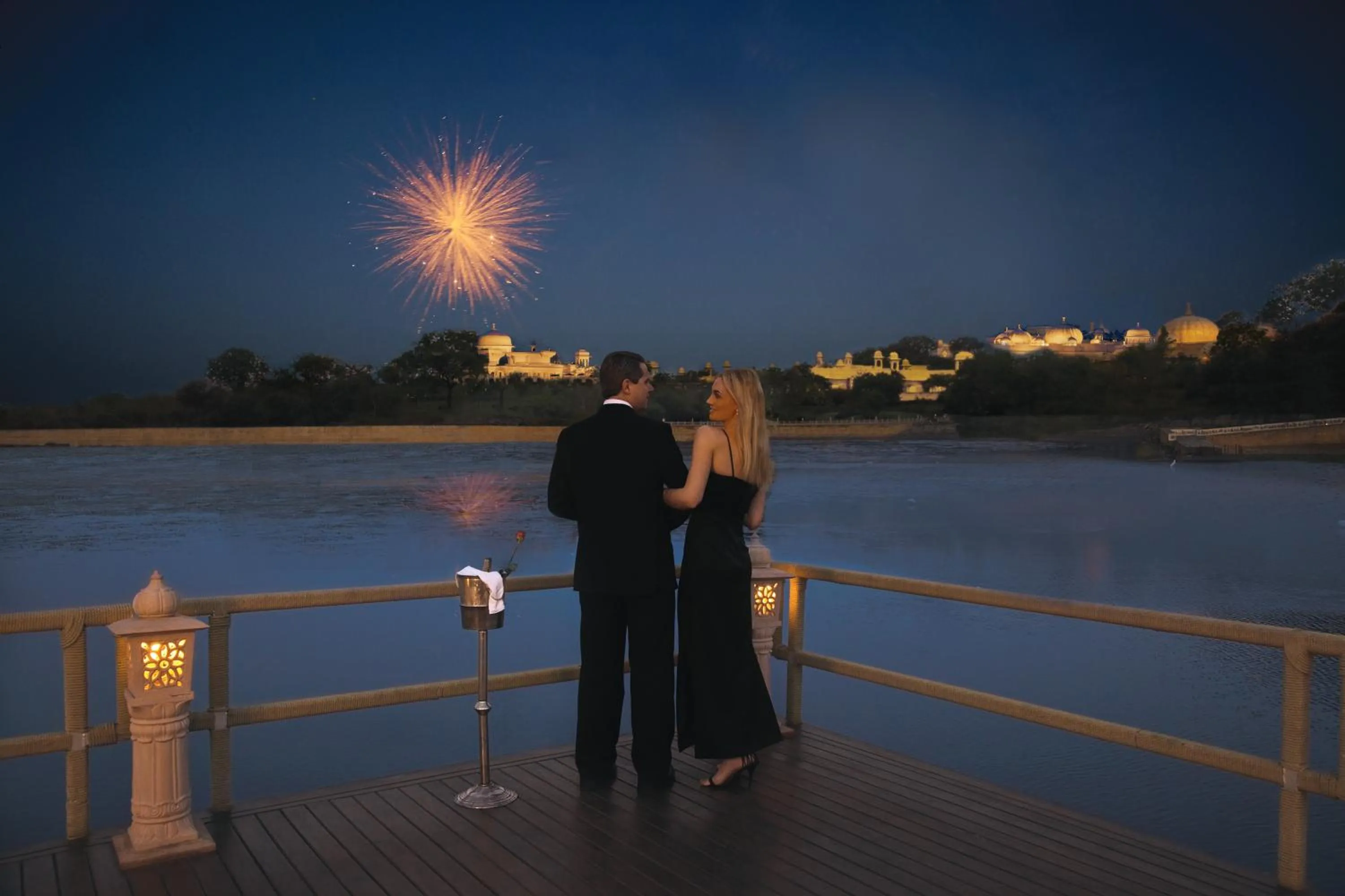 Lake view in The Oberoi Udaivilas Udaipur