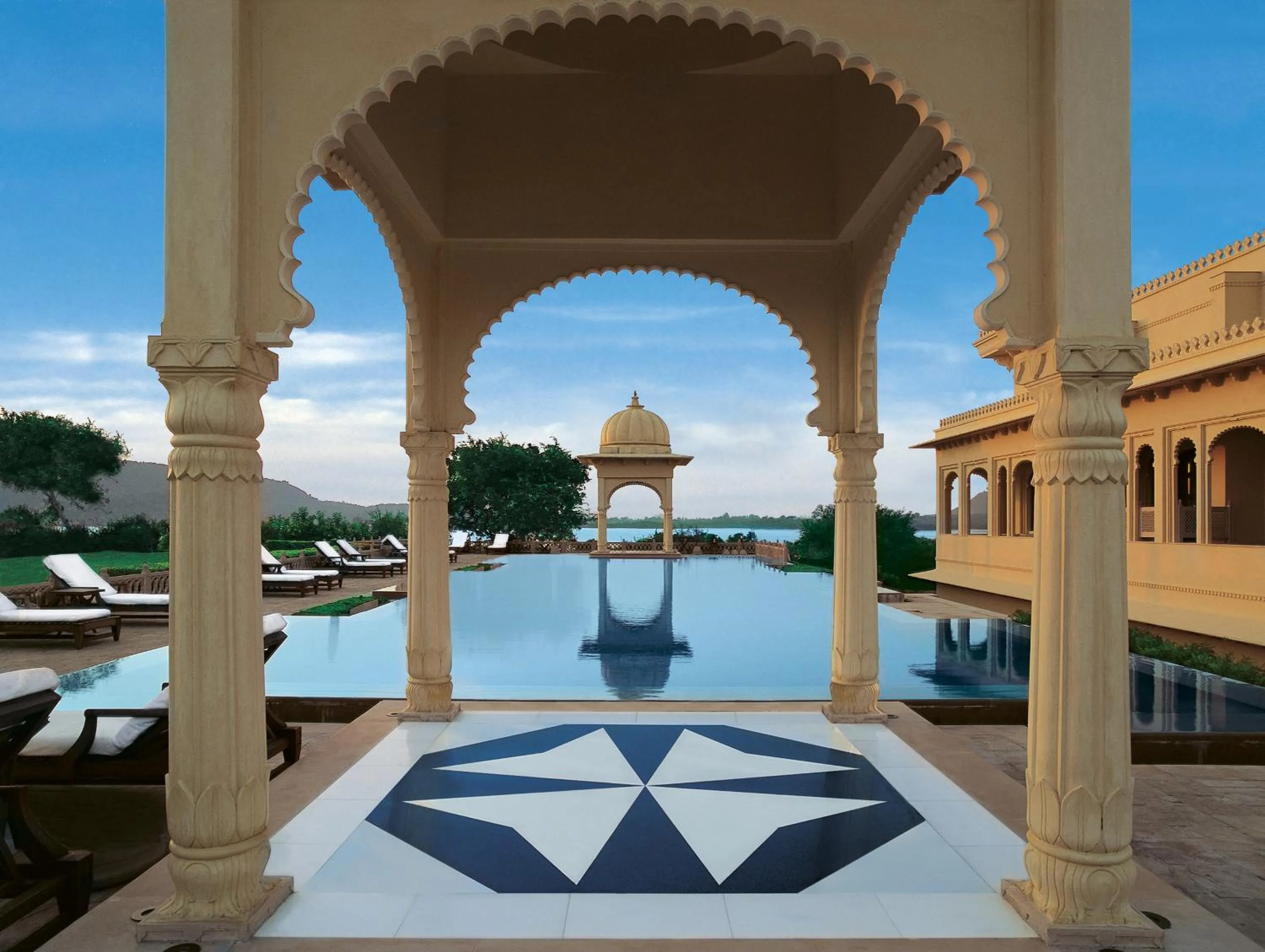 Swimming pool in The Oberoi Udaivilas Udaipur
