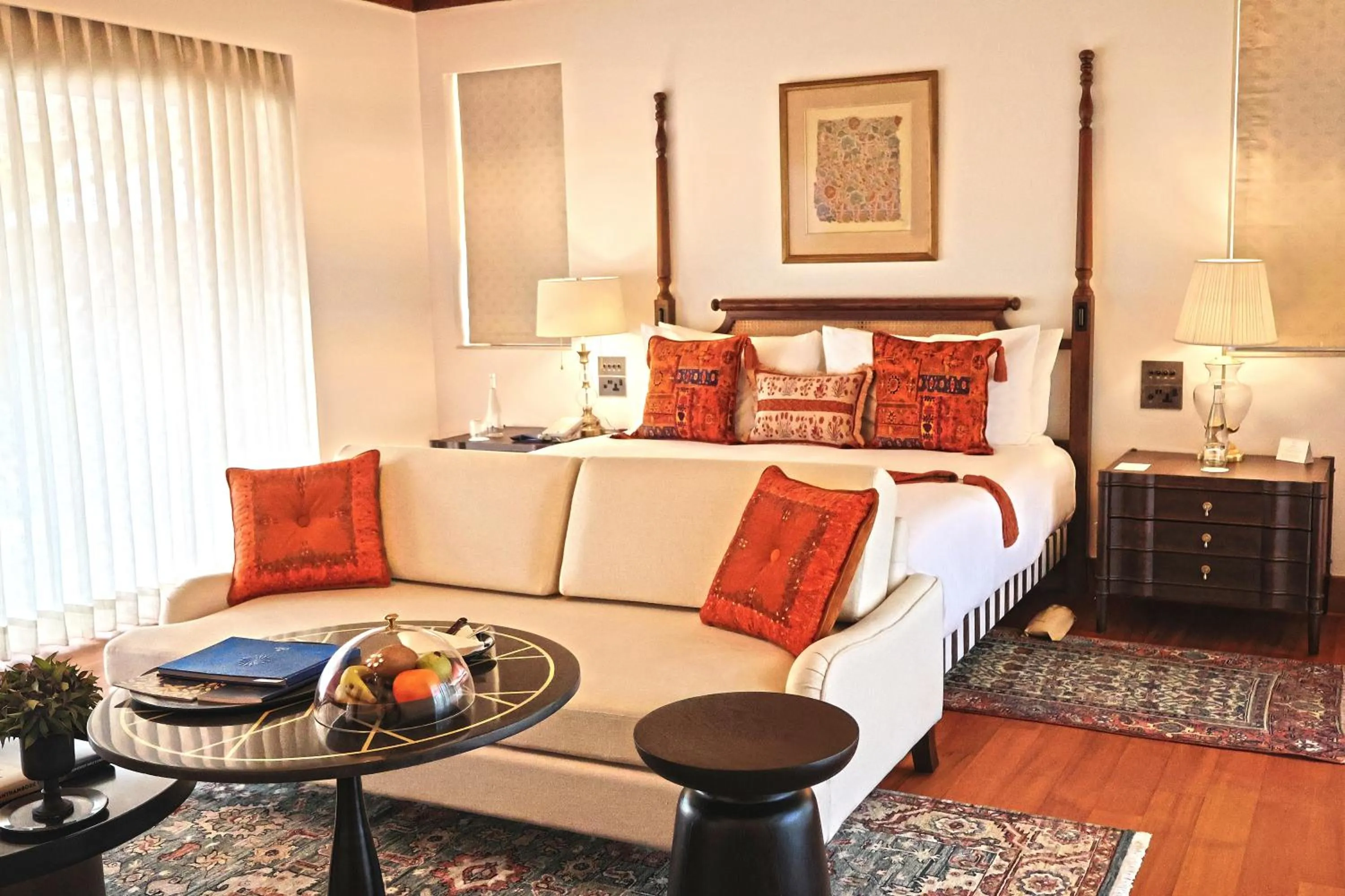 Bed in The Oberoi Vanyavilas Wildlife Resort, Ranthambhore