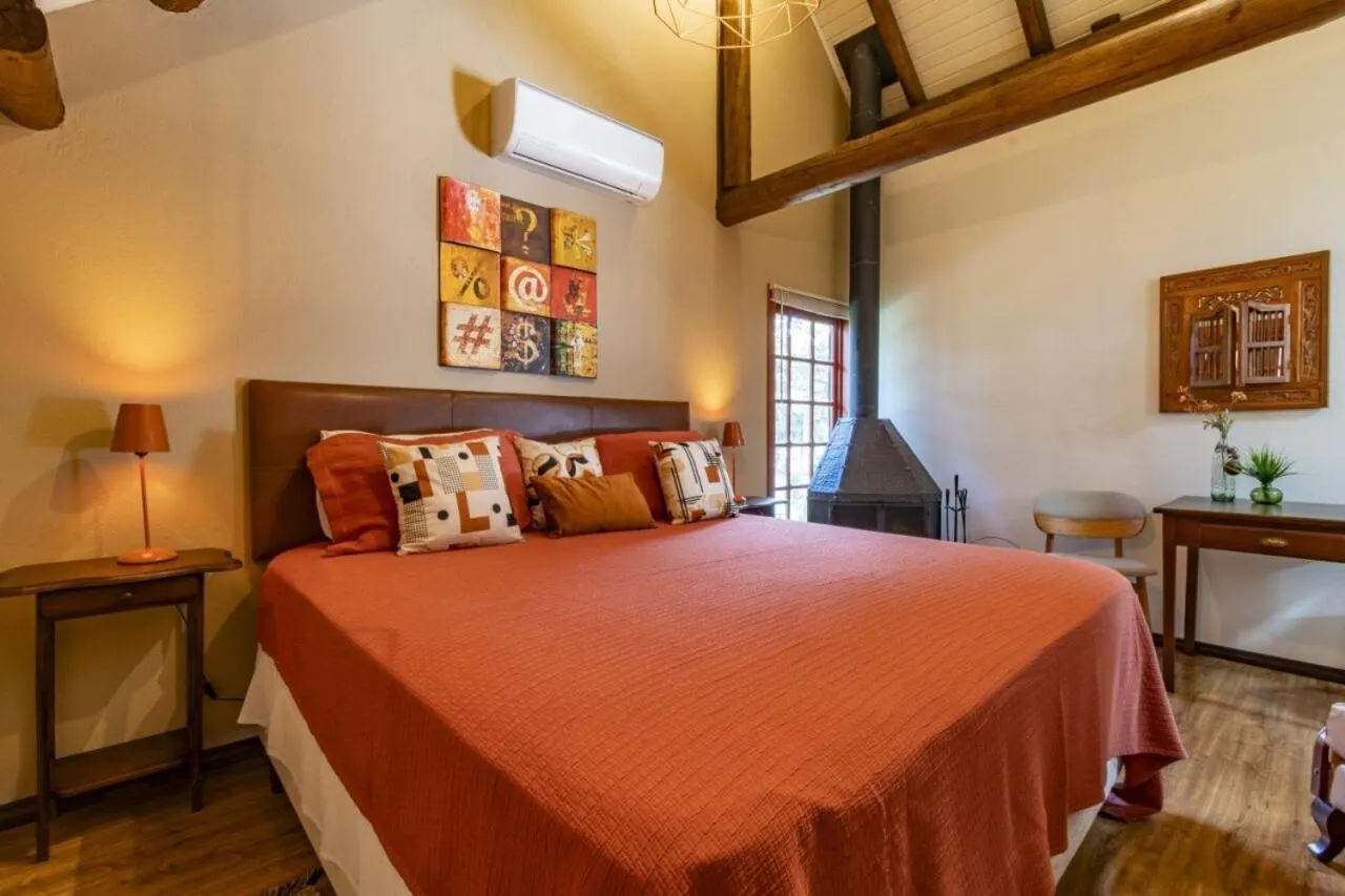 Bed in Pousada Vila 505