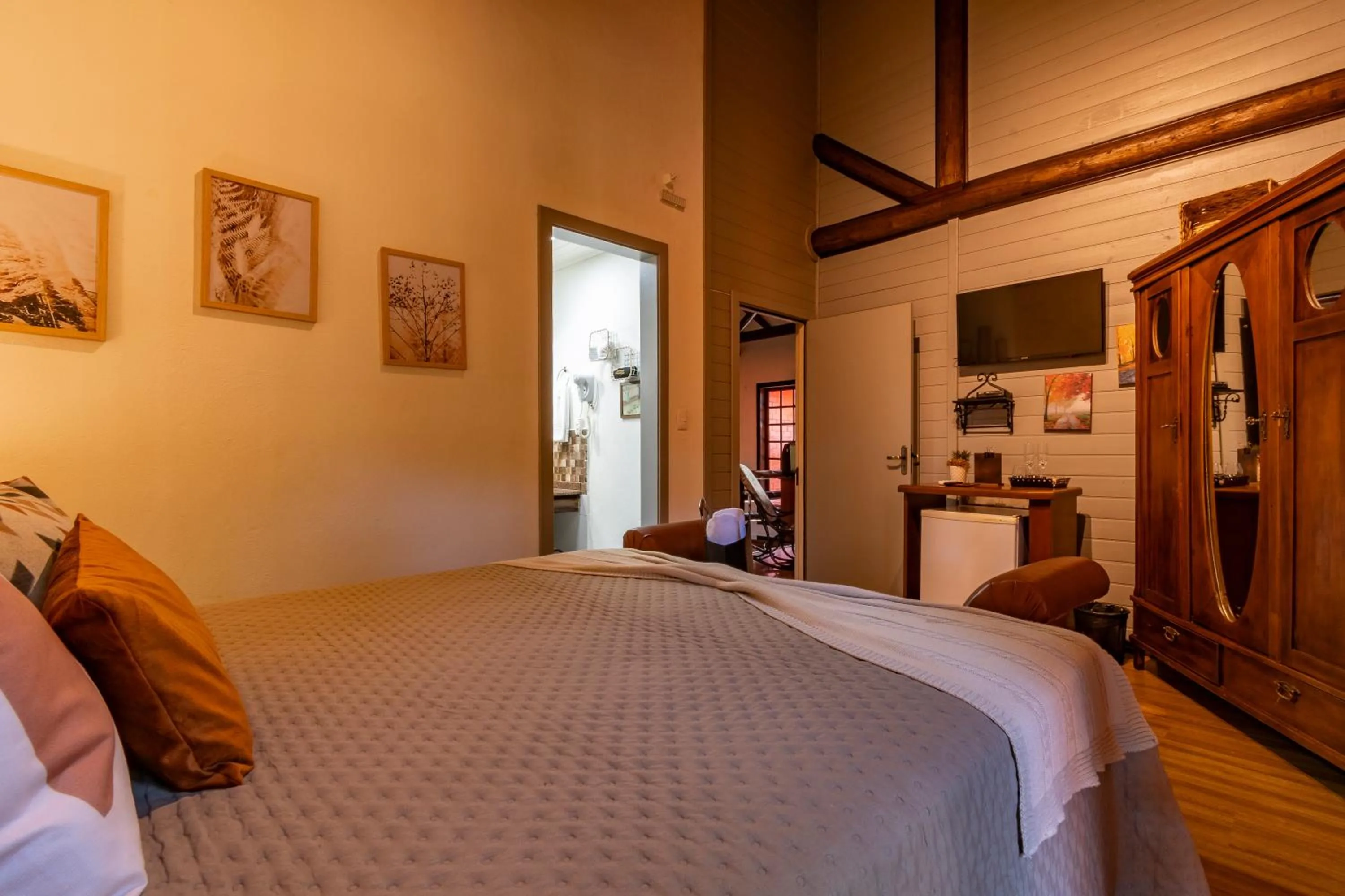 Bed in Pousada Vila 505