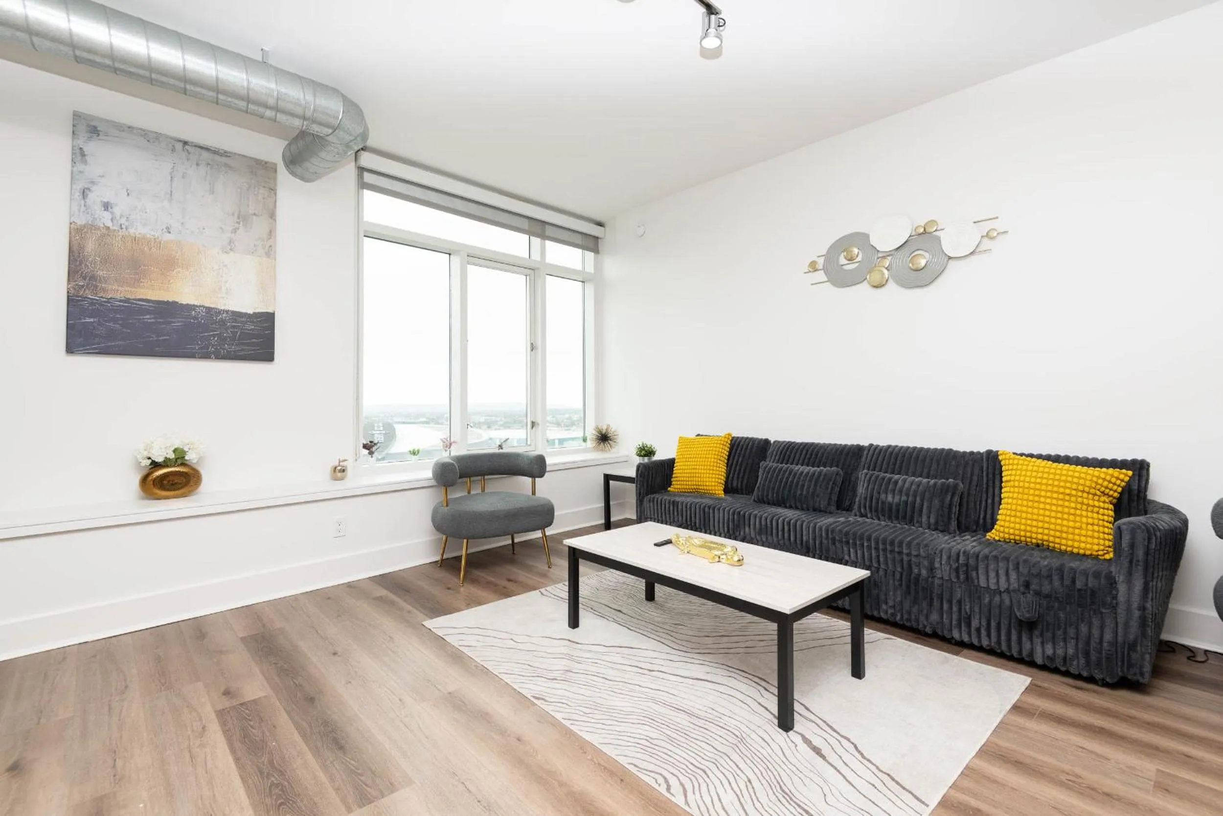 Living room in Sky-Rise Apartments