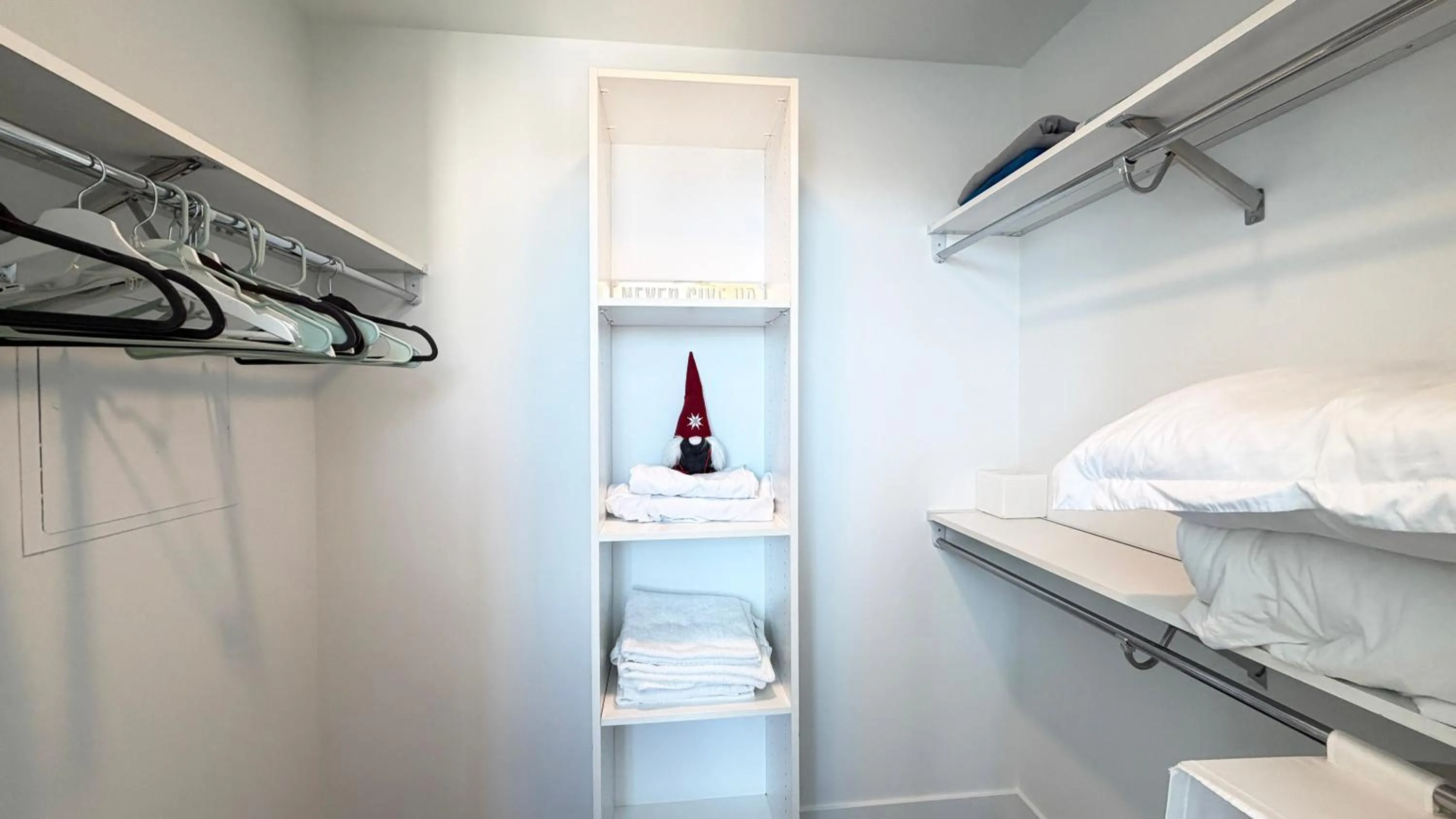 Bed in Sky-Rise Apartments