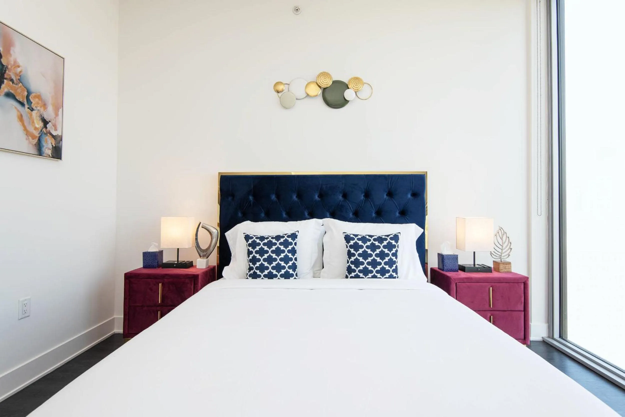 Bed in Sky-Rise Apartments