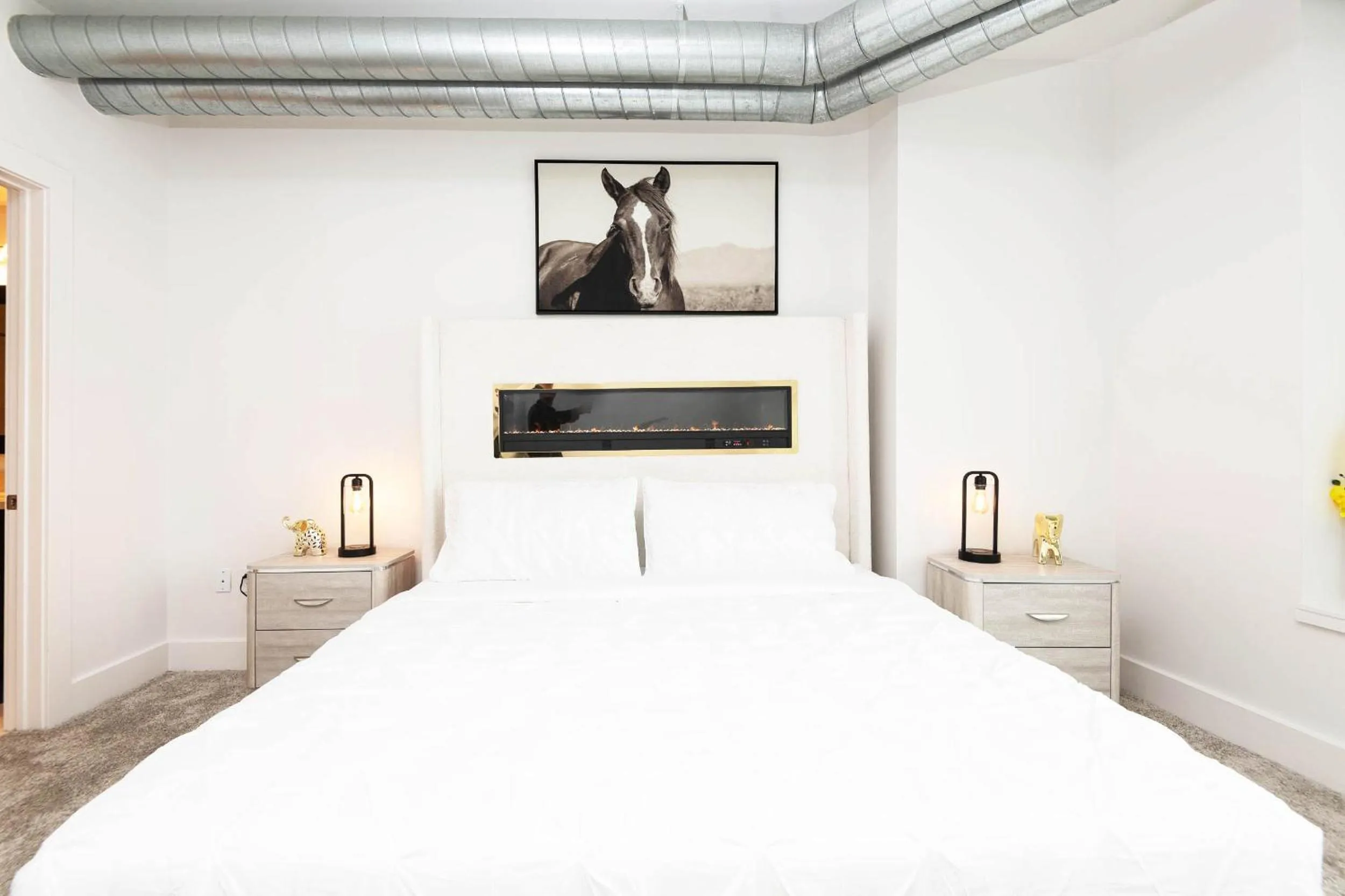 Bed in Sky-Rise Apartments