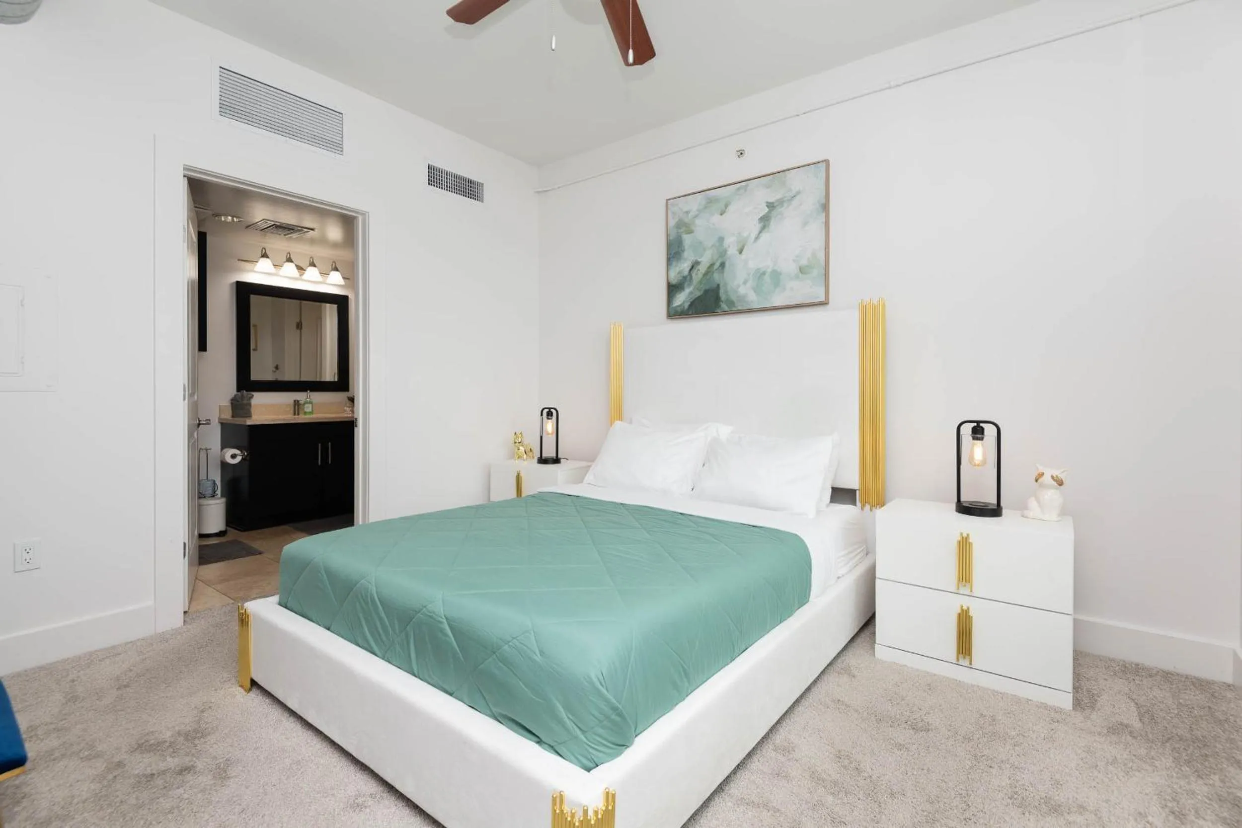 Bed in Sky-Rise Apartments