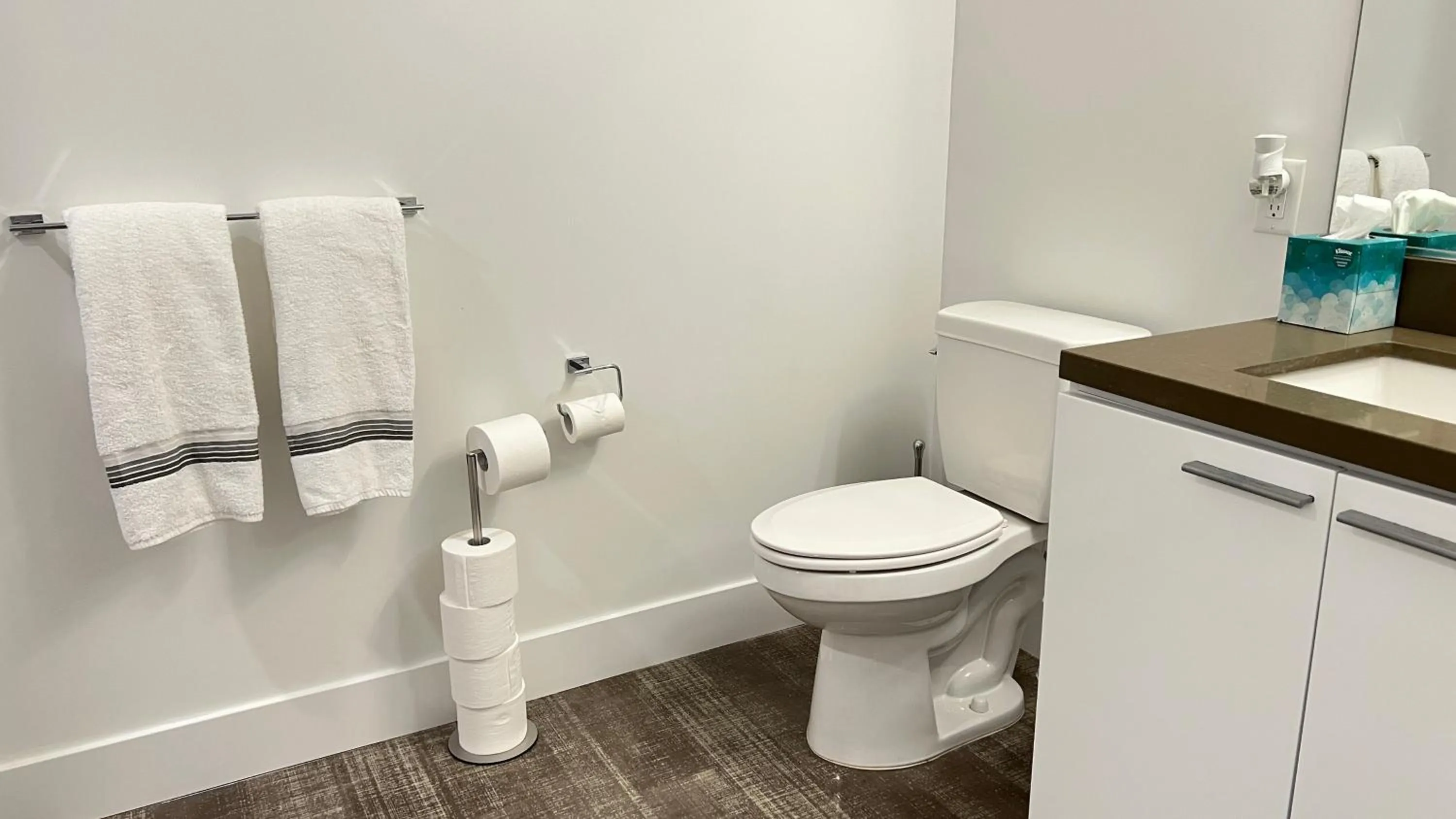 Toilet in Sky-Rise Apartments