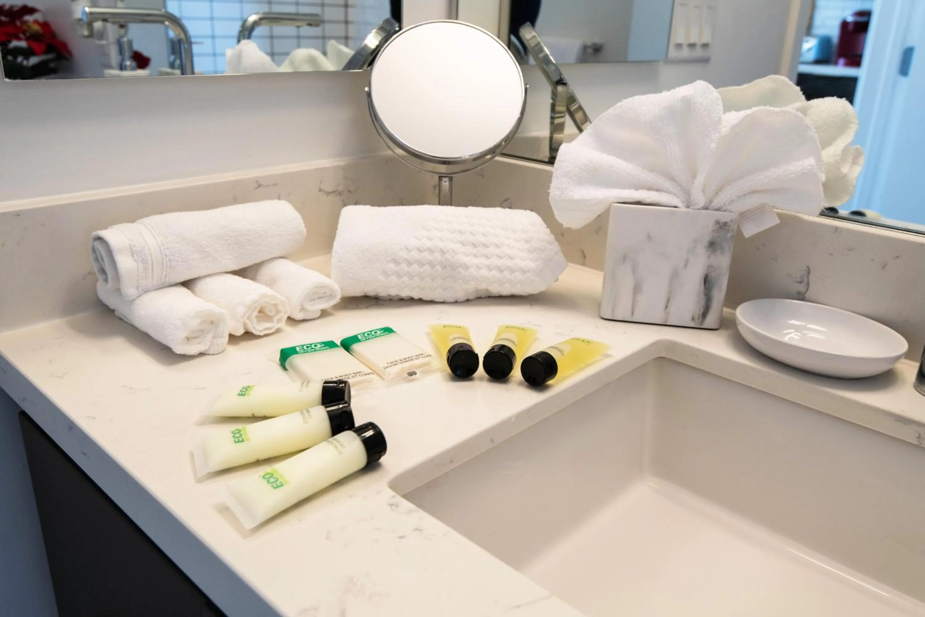 Bathroom in Sky-Rise Apartments