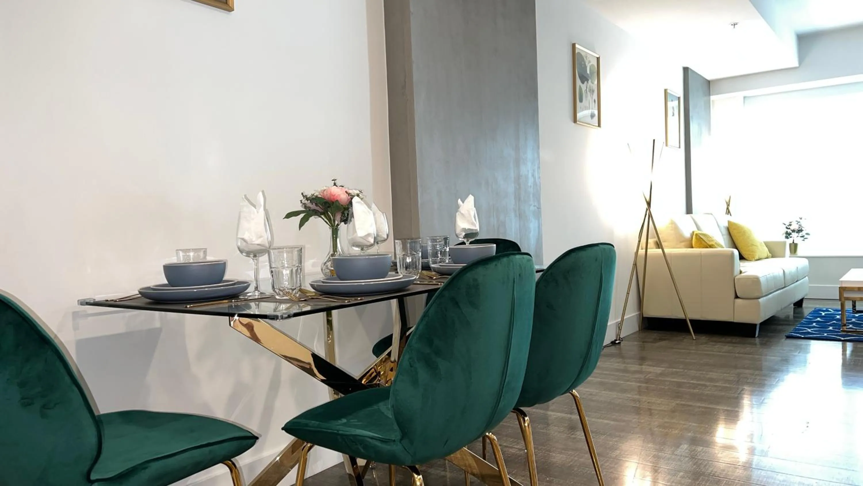 Living room in Sky-Rise Apartments