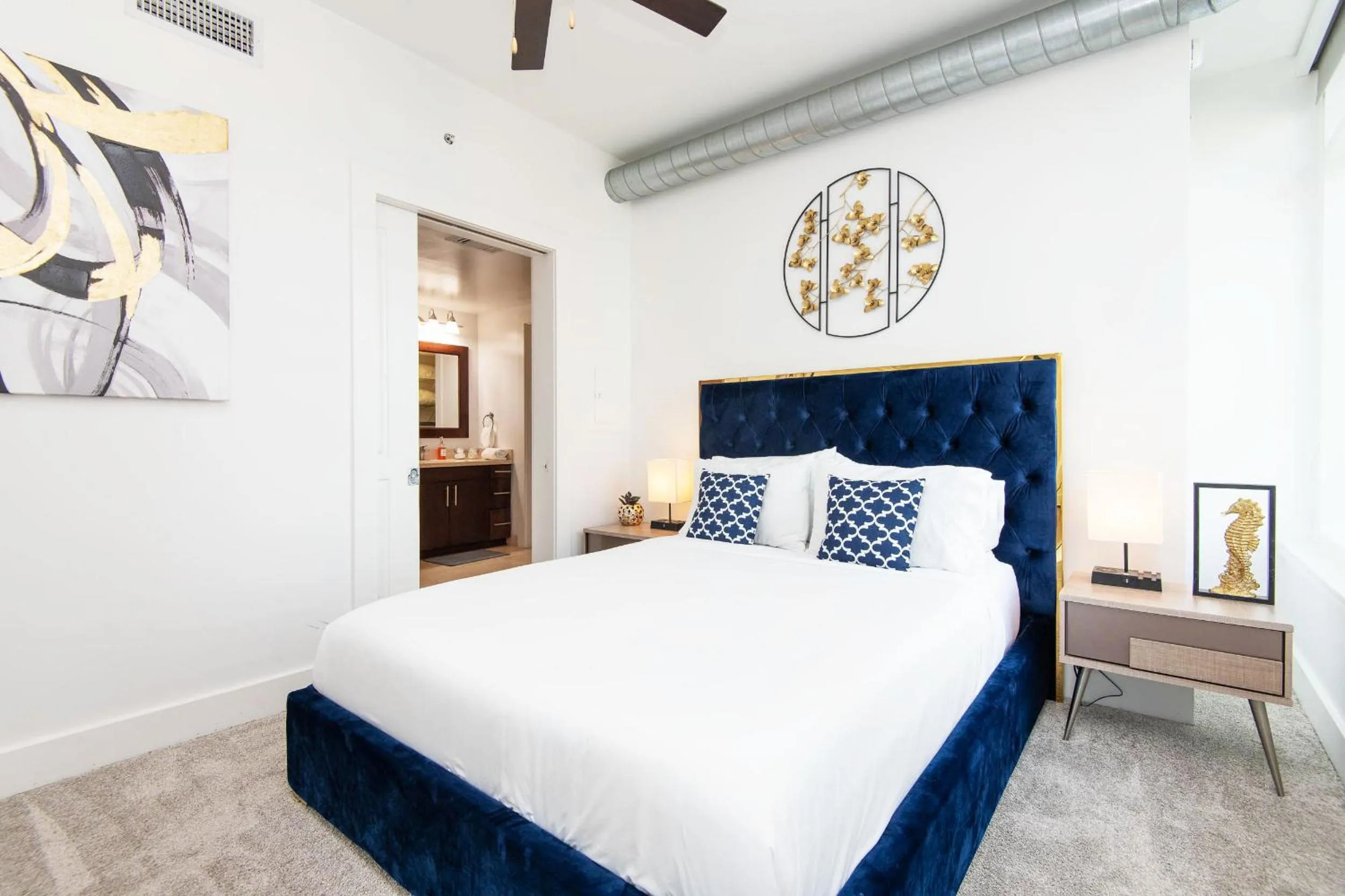 Bed in Sky-Rise Apartments