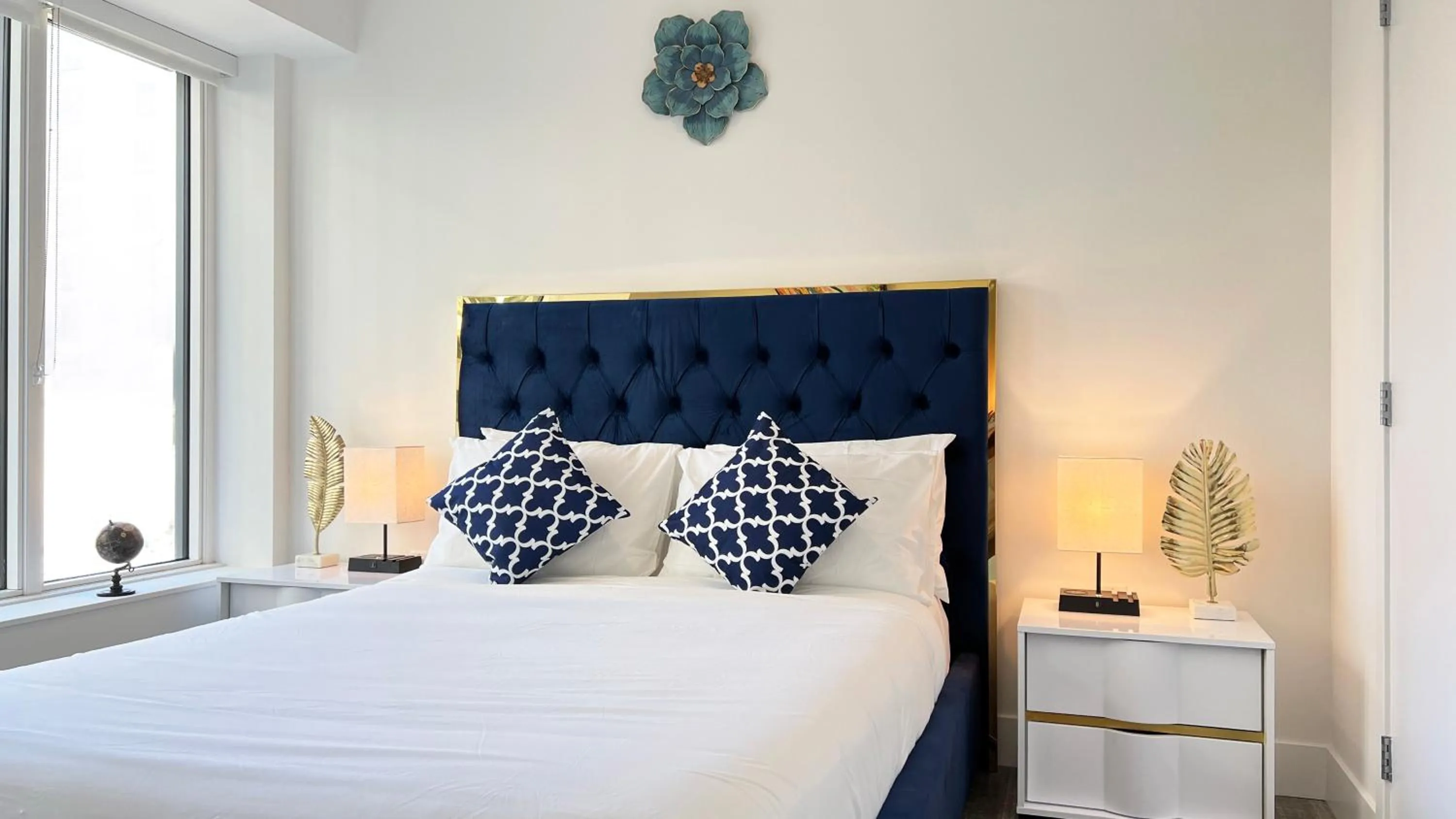 Bed in Sky-Rise Apartments