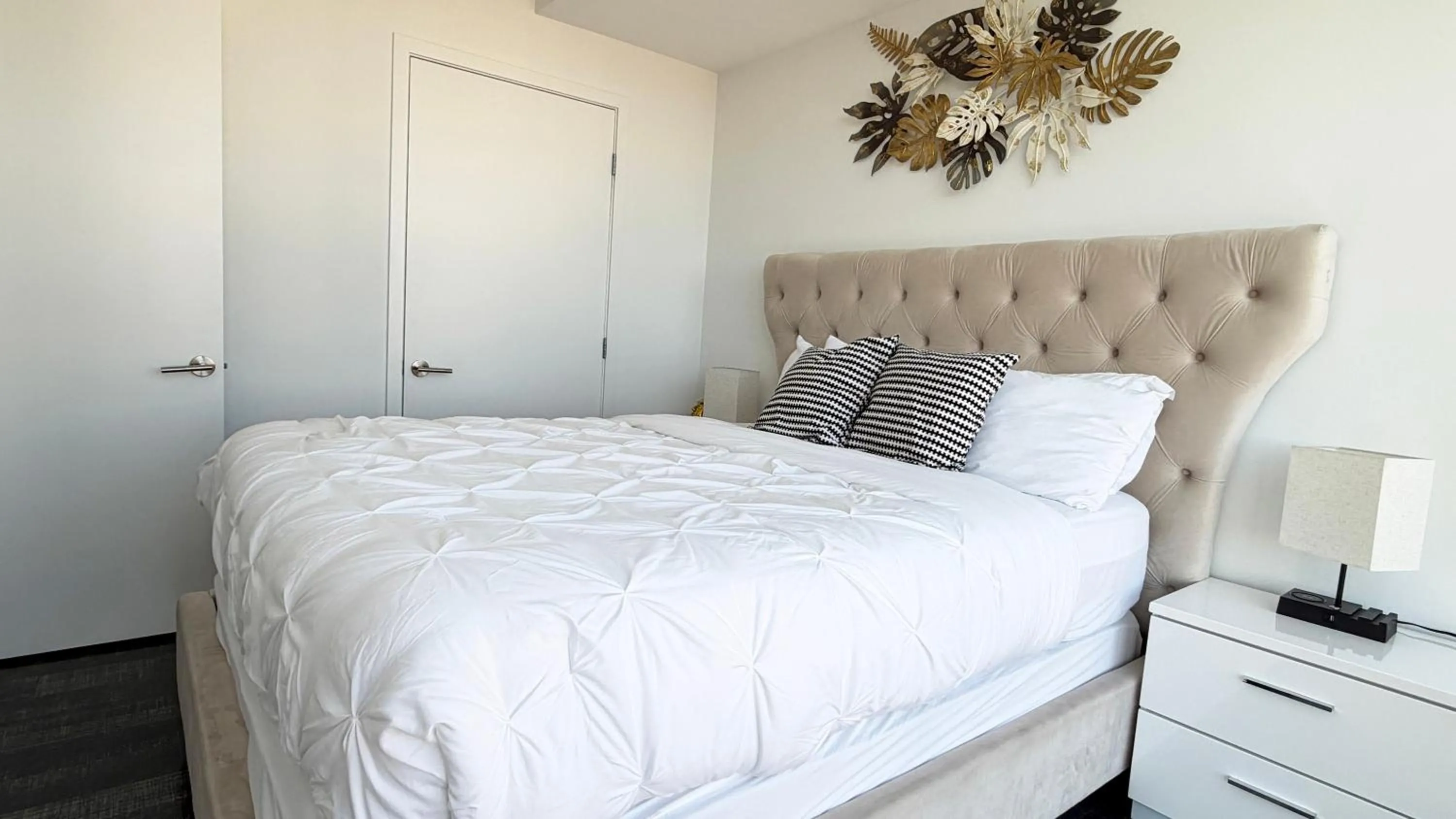 Bed in Sky-Rise Apartments