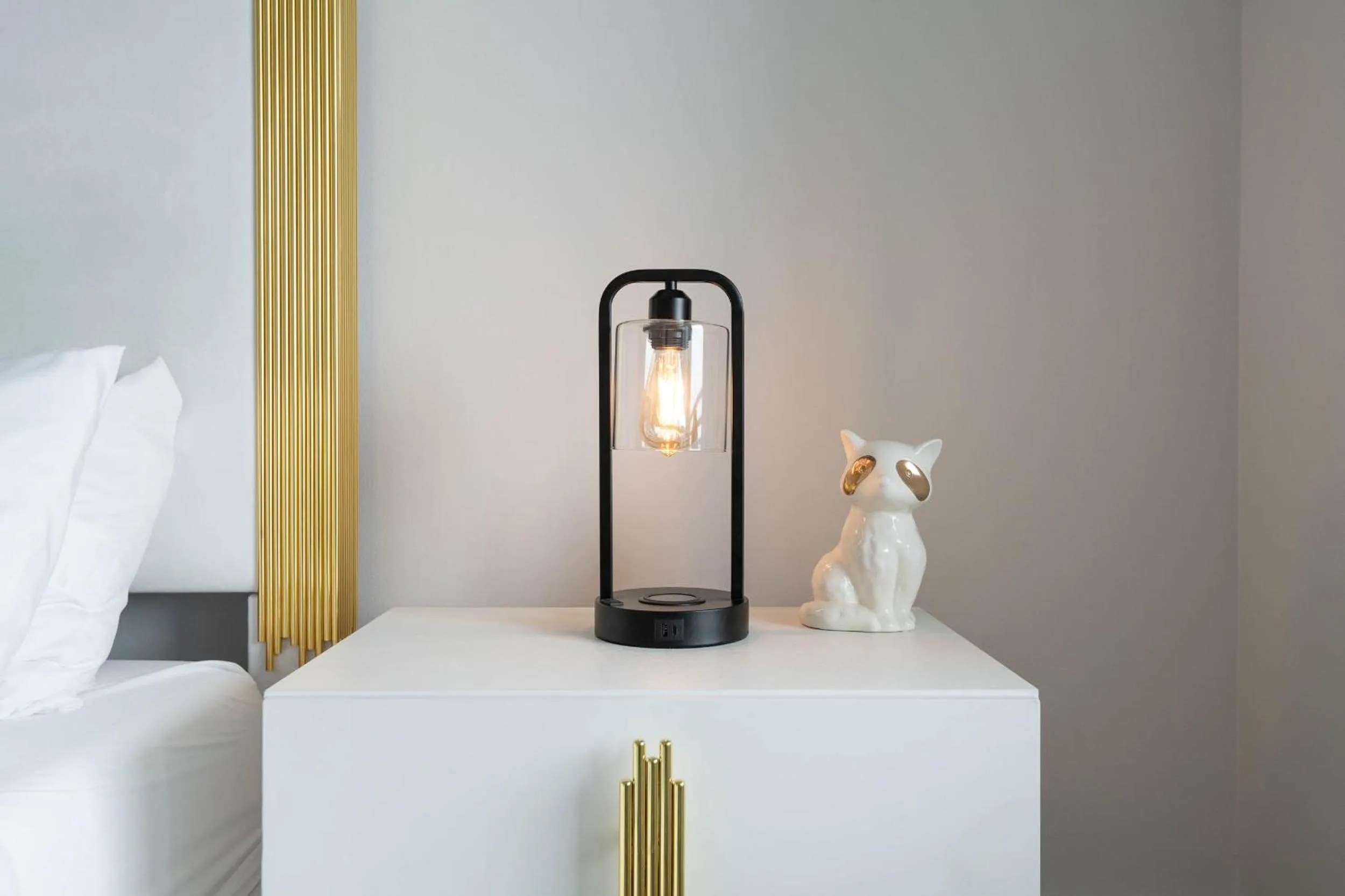 Bed in Sky-Rise Apartments