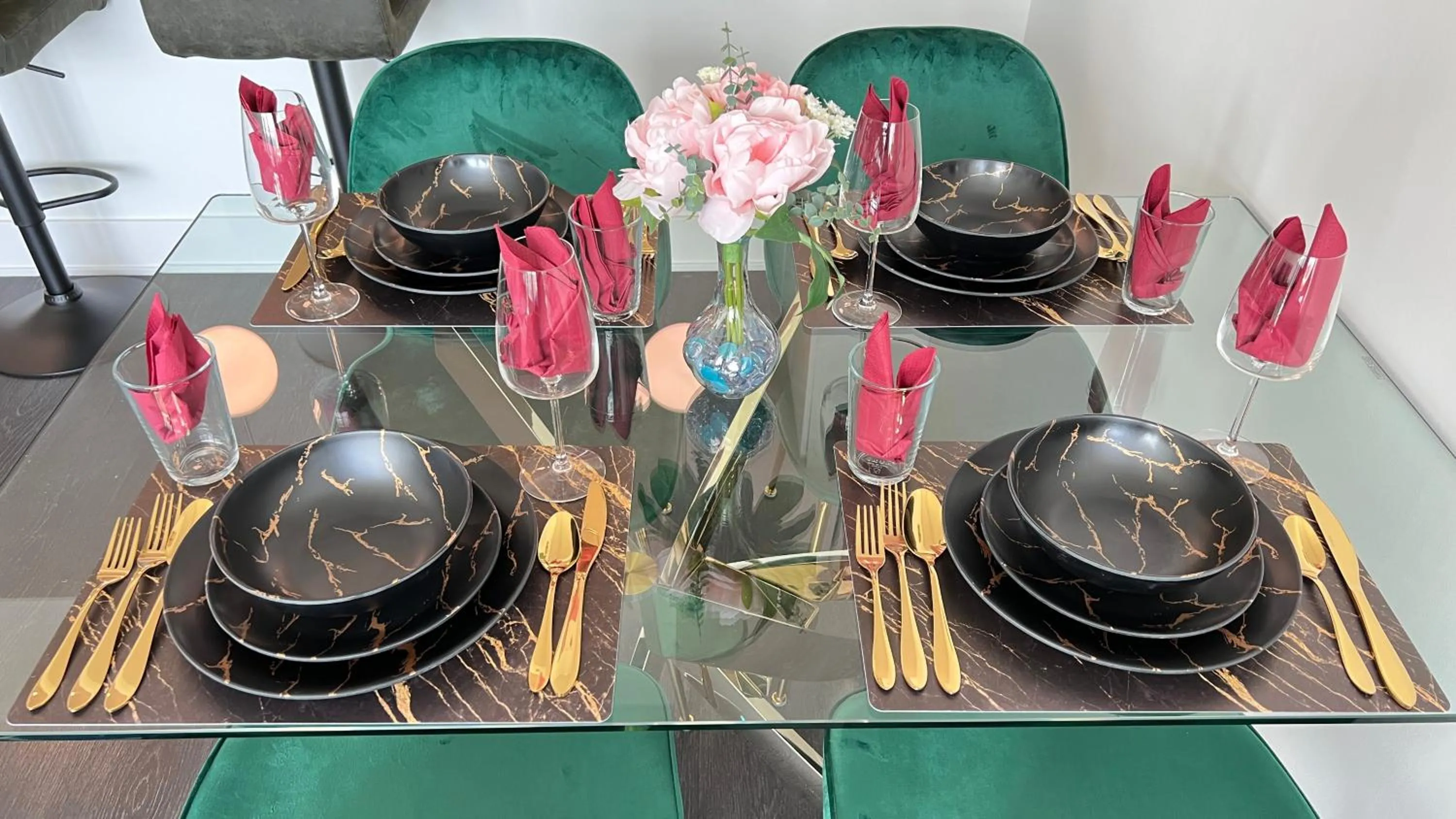 Dining area in Sky-Rise Apartments