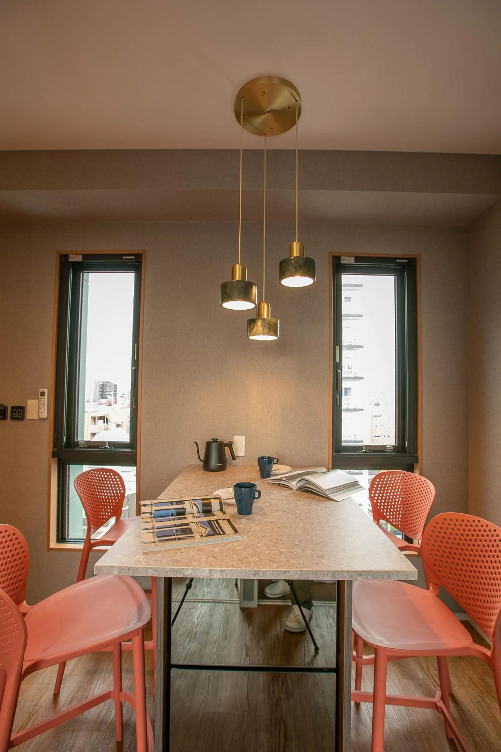Dining area in the Moto Hotel Asakusa