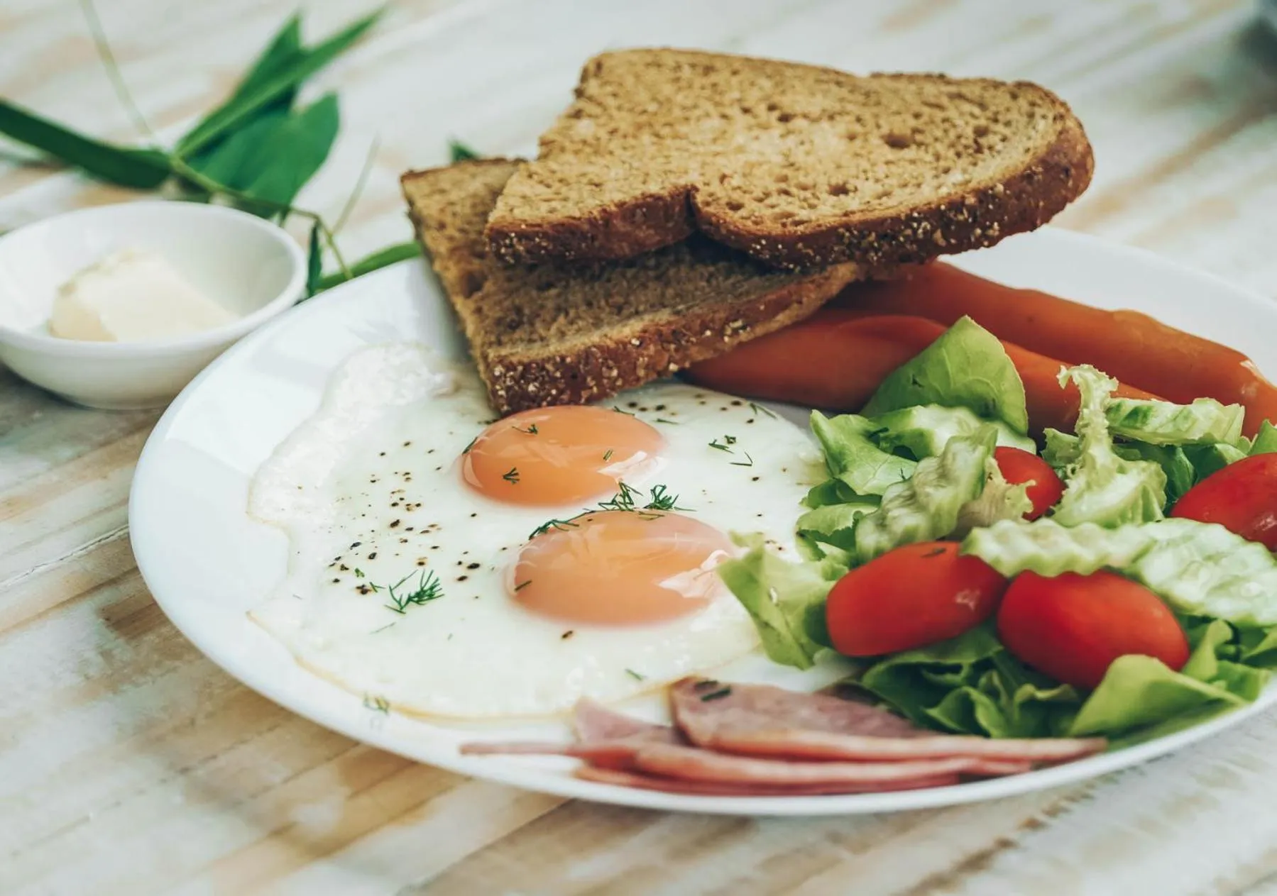 Breakfast in The CHU cafe / guesthouse