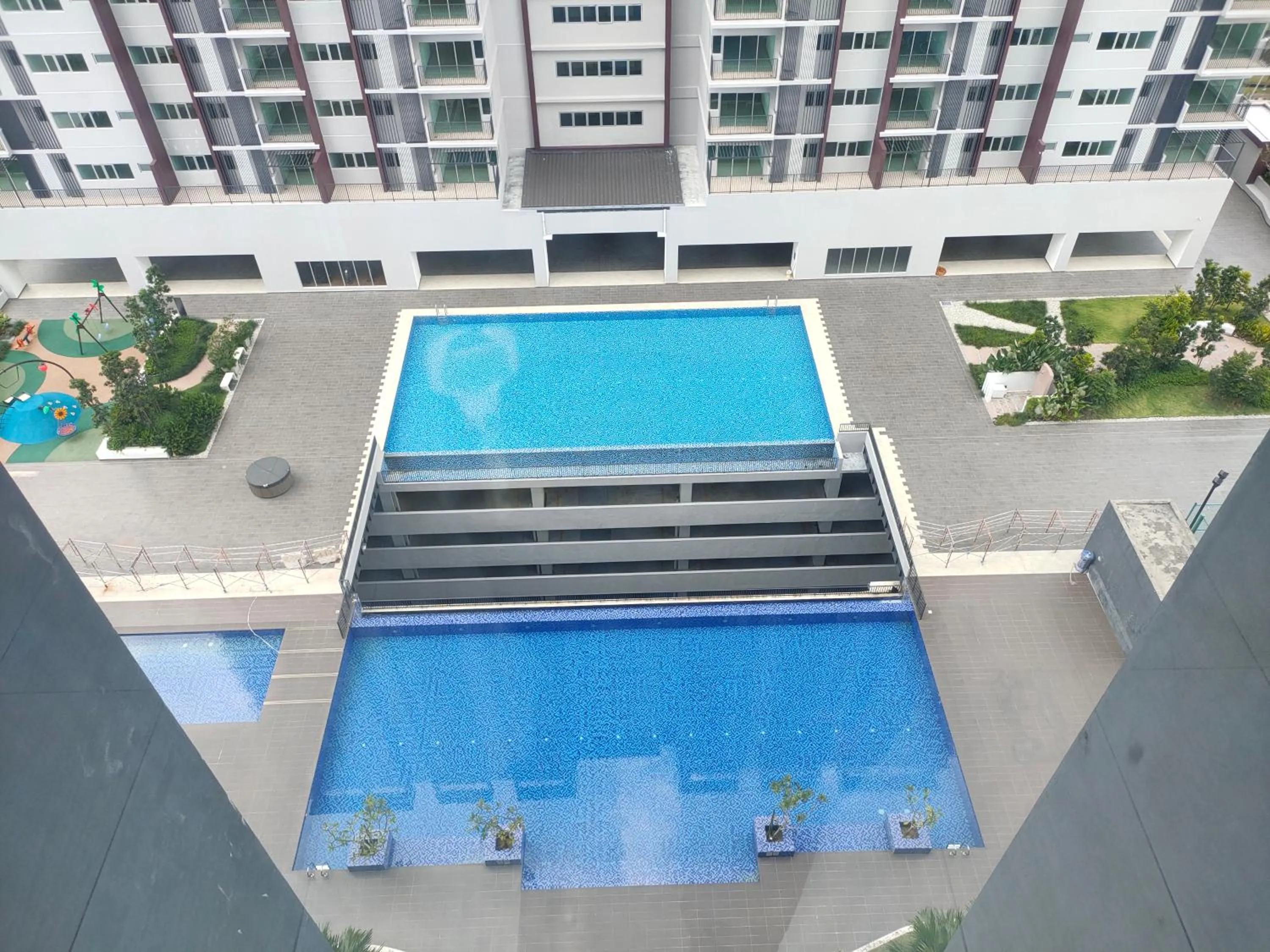 Pool view in MyHome 2B At Seri Kembangan With A View