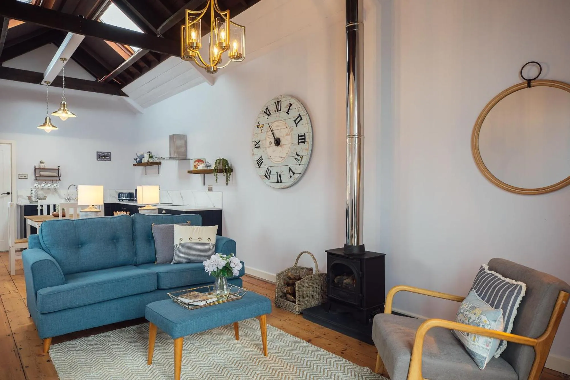 Seating area in Tŷ Milford Waterfront