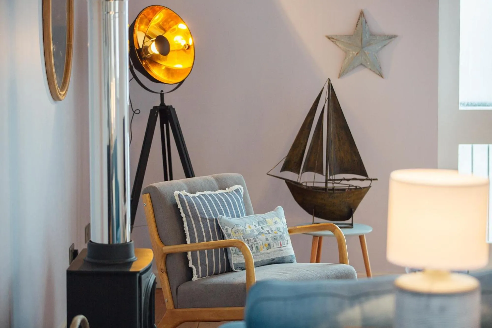 Seating area in Tŷ Milford Waterfront