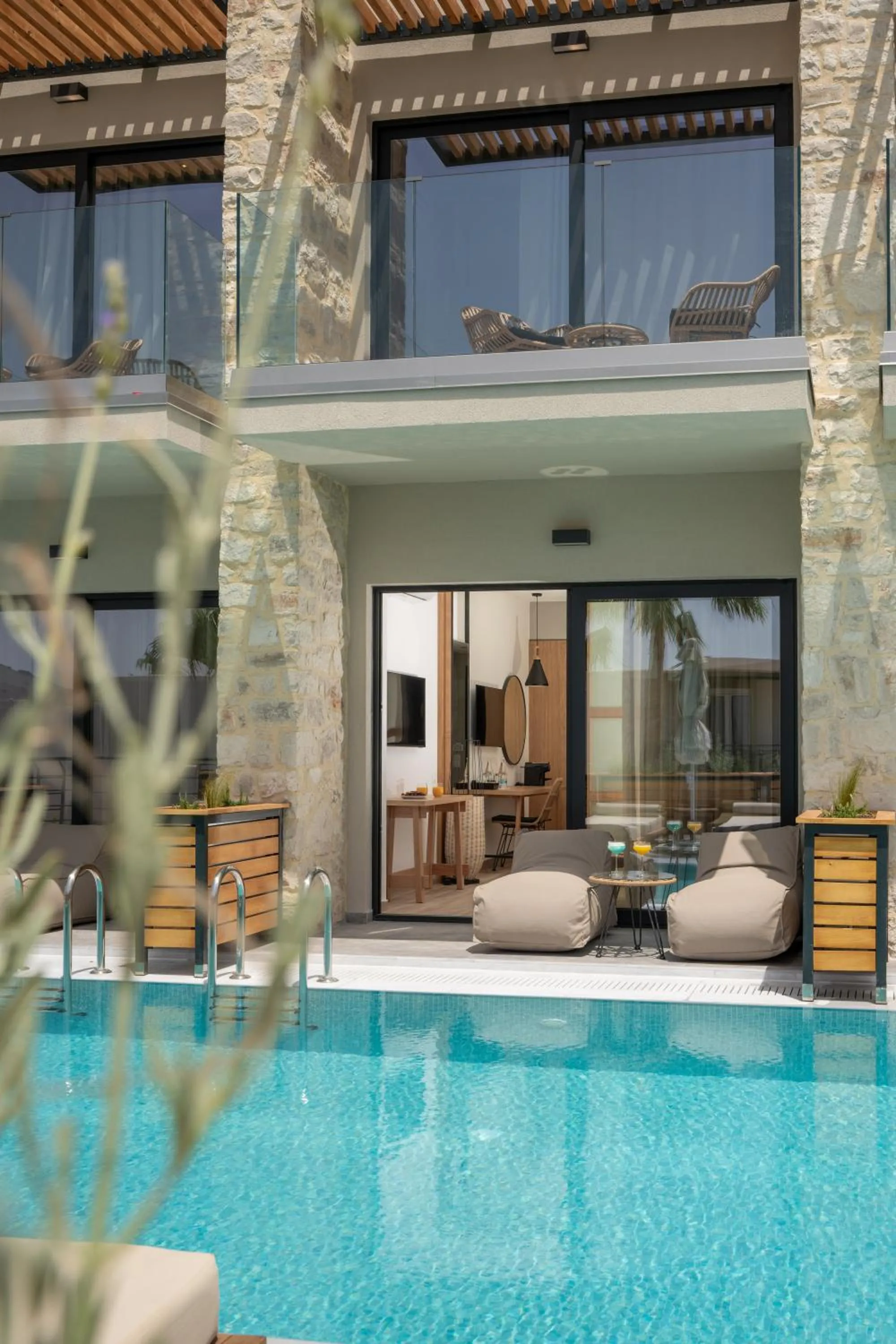 Balcony/Terrace in Georgioupolis Suites & Aqua Park