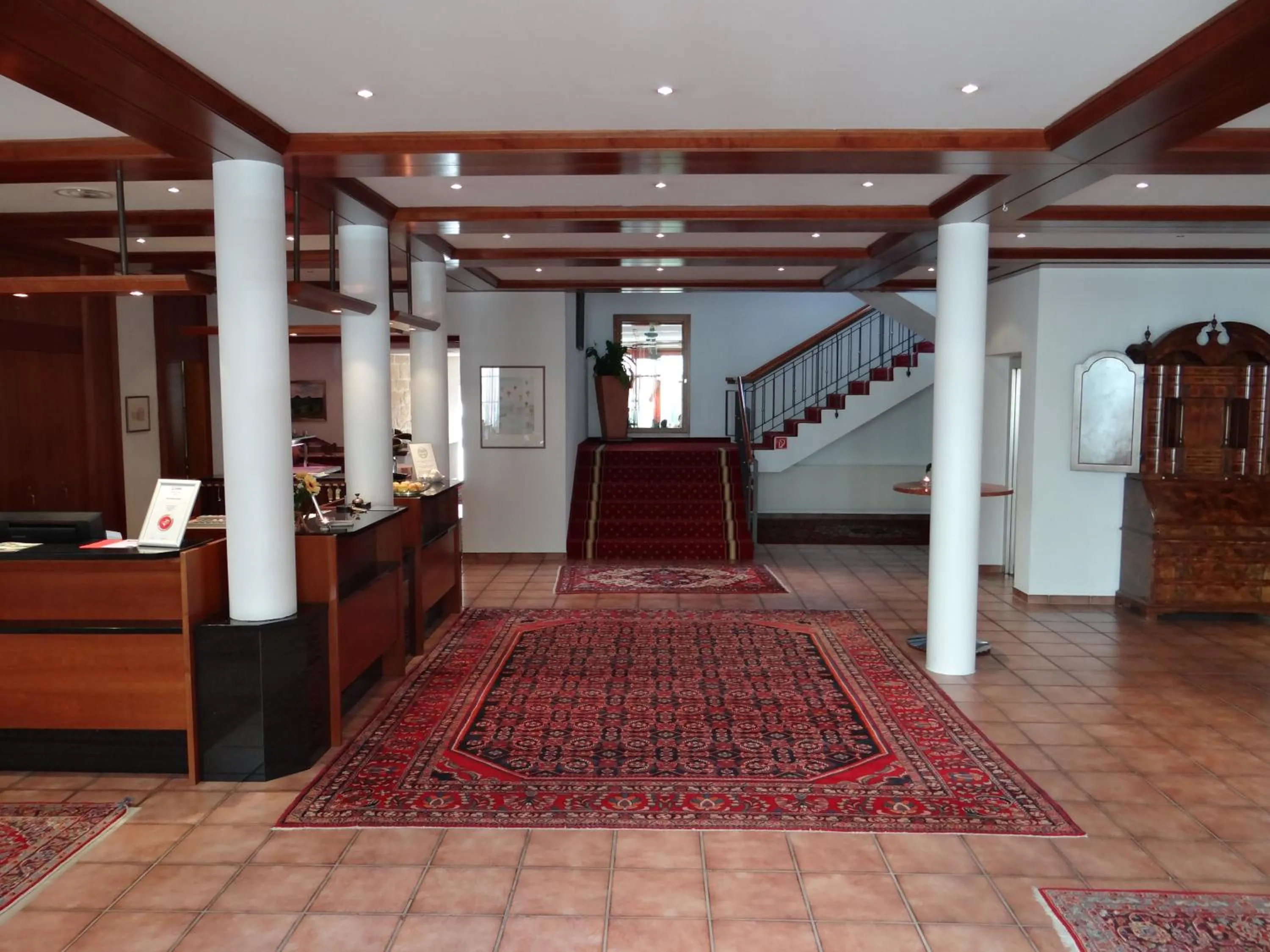 Lobby or reception in Hotel-Restaurant Bibermühle GmbH