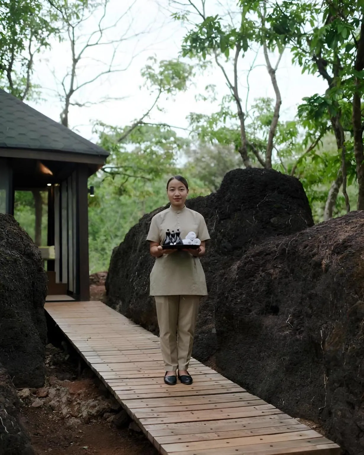 Massage in The Postcard Hideaway, Netravali Wildlife Sanctuary, Goa