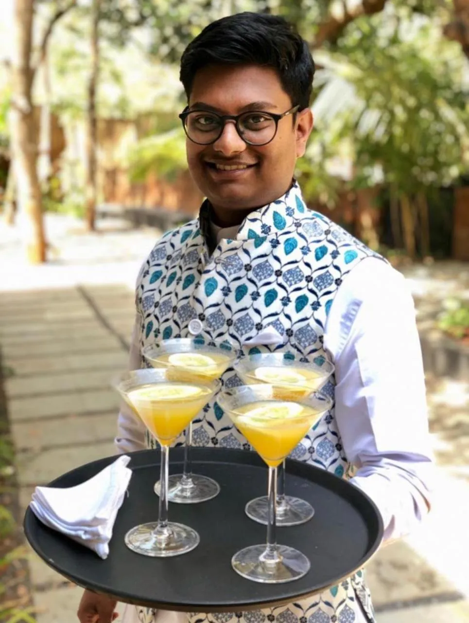 Drinks in The Postcard Hideaway, Netravali Wildlife Sanctuary, Goa