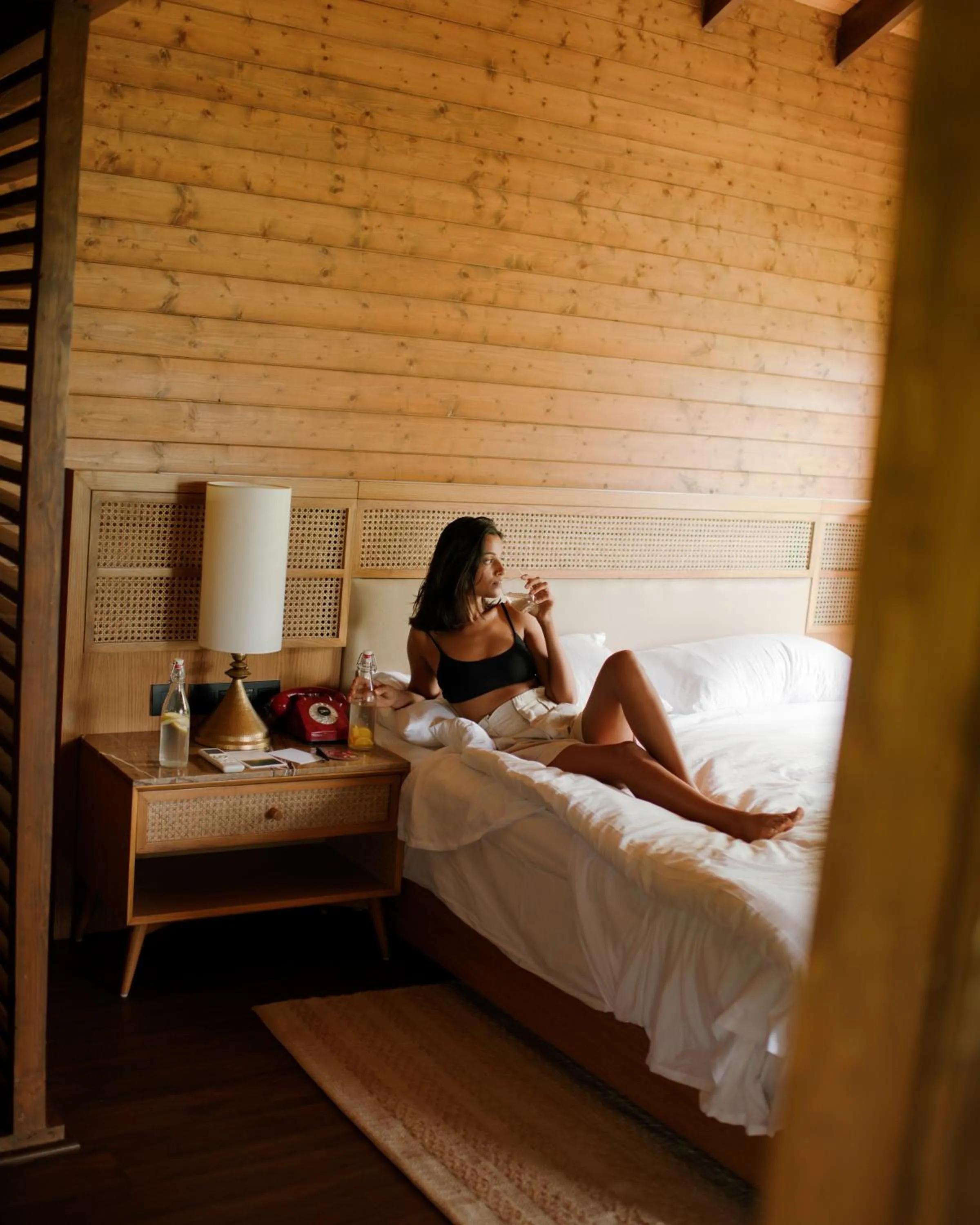 Bed in The Postcard Hideaway, Netravali Wildlife Sanctuary, Goa