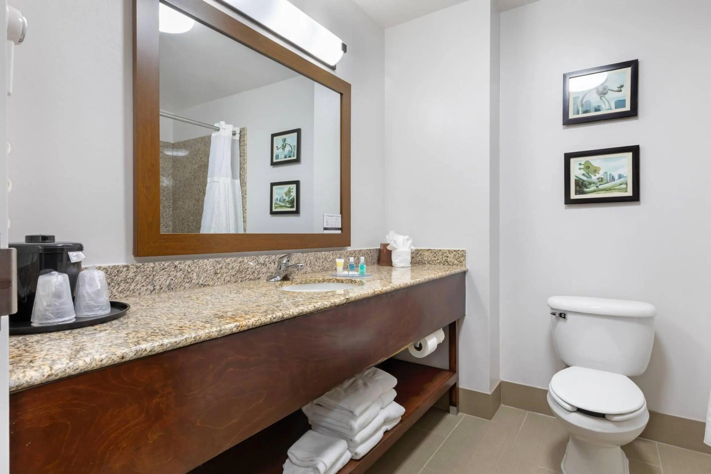 Bedroom in Comfort Suites DFW N-Grapevine